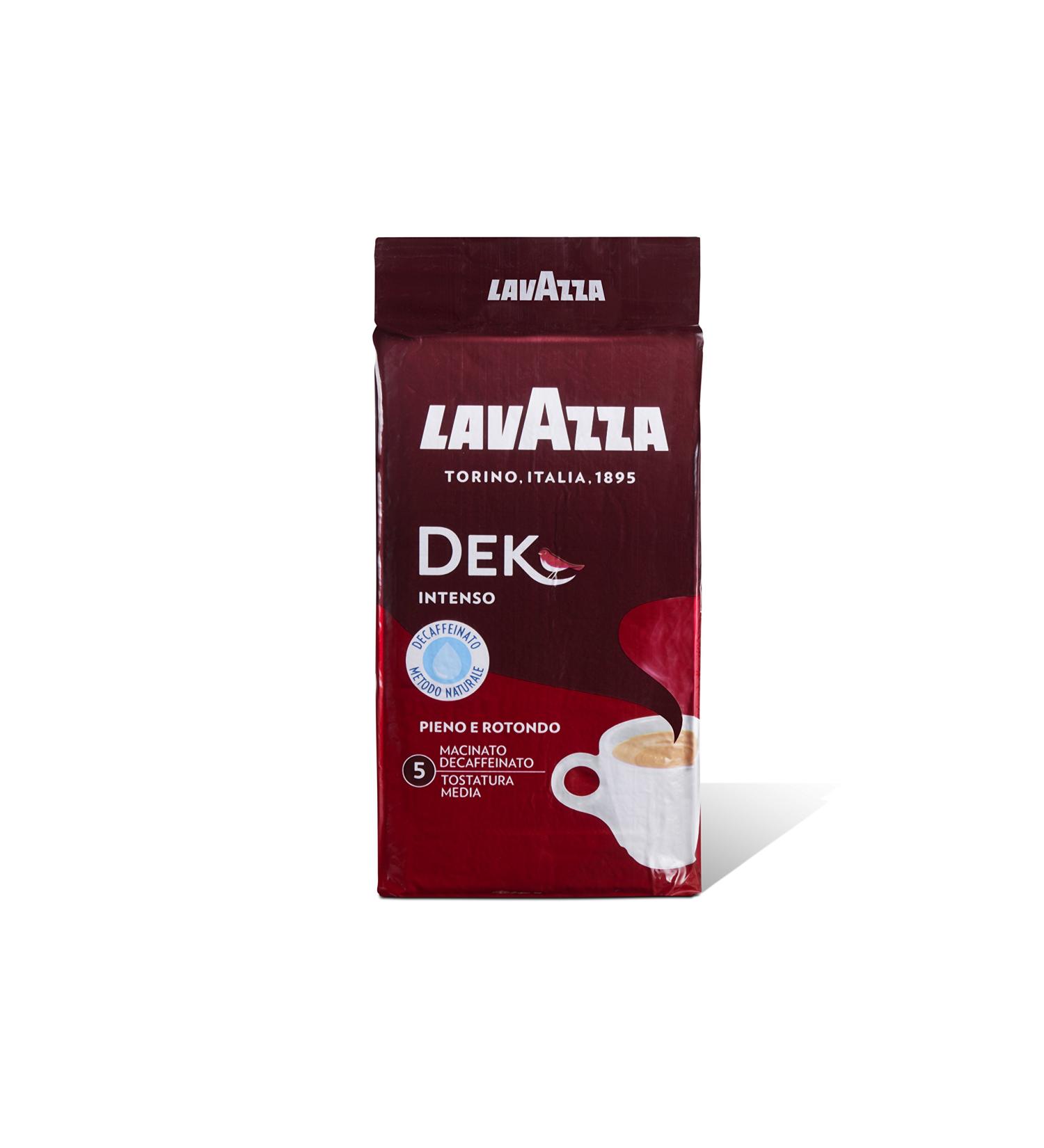 Buy Lavazza DEK Intenso 250g - Premium Decaffeinated Espresso Ground Coffee | International Shipping Available - Buy Online on SooperMarket.com