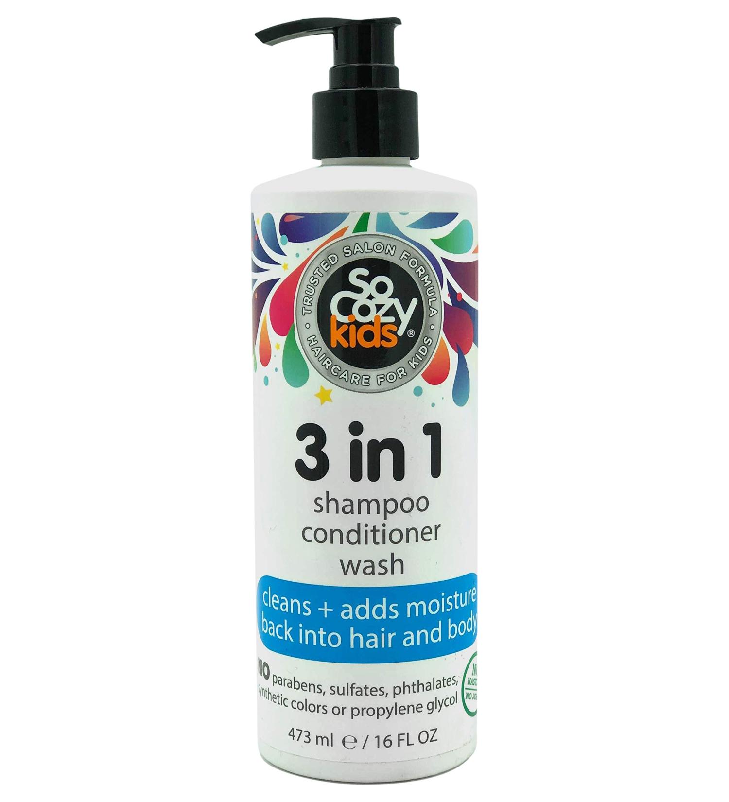 SoCozy 3-in-1 Kiwi Kids Shampoo, Conditioner, and Body Wash - 16 Fl Oz - Buy Online on SooperMarket.com