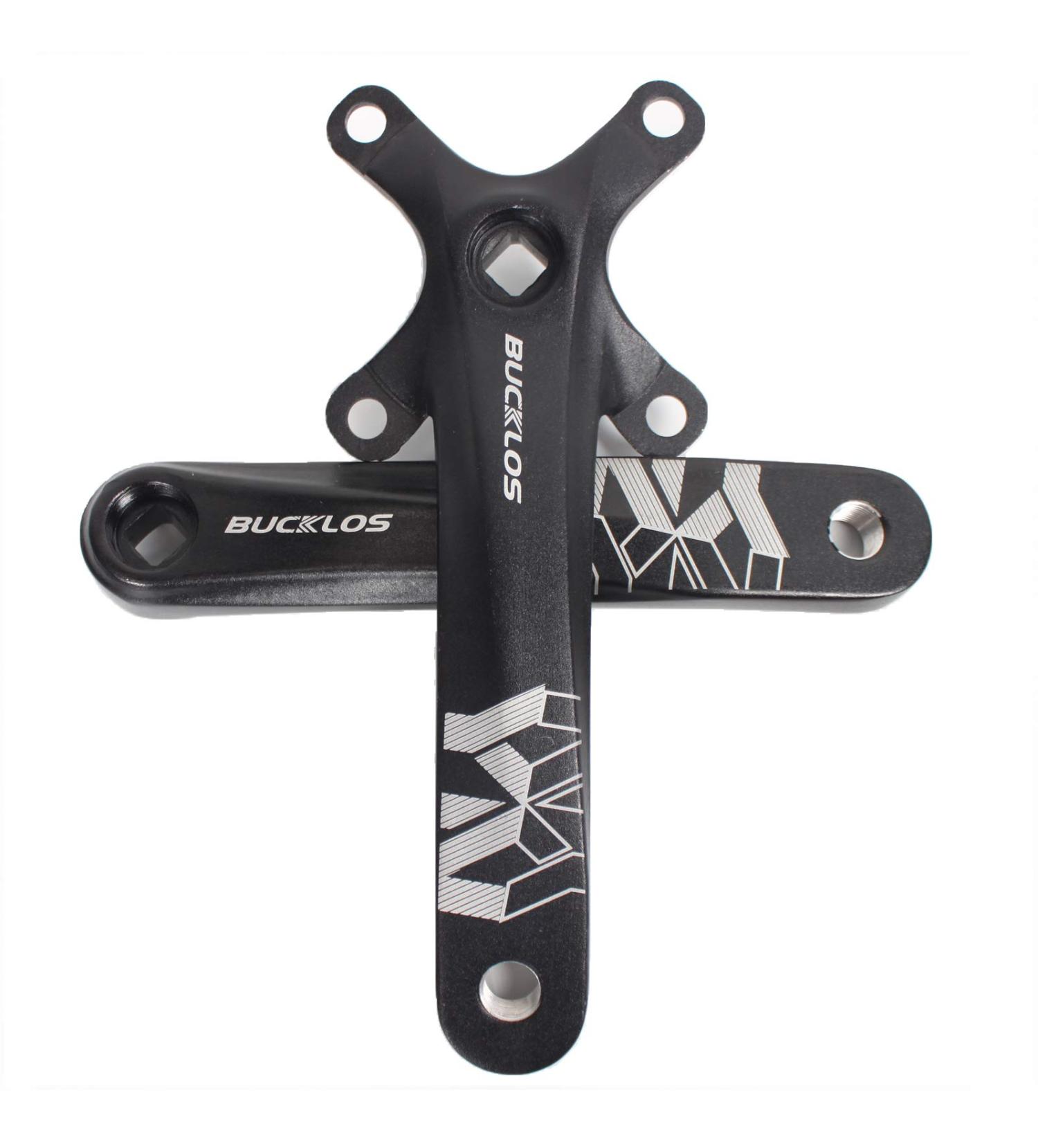 BUCKLOS US Stock 104 BCD Mountain Bike Single Speed Crankset 170mm Square Taper with Plating Chainring (30/32/34/36/38T) | Replacement Bicycle Crank Arm Set - Buy Online on SooperMarket.com