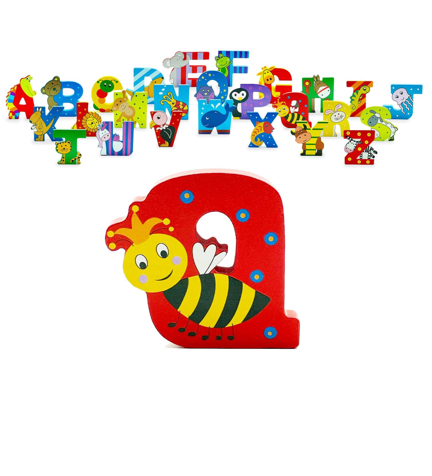 Orange Tree Toys Alphabet Letter Q - Vibrant Wooden Educational Toy - Buy Online on SooperMarket.com