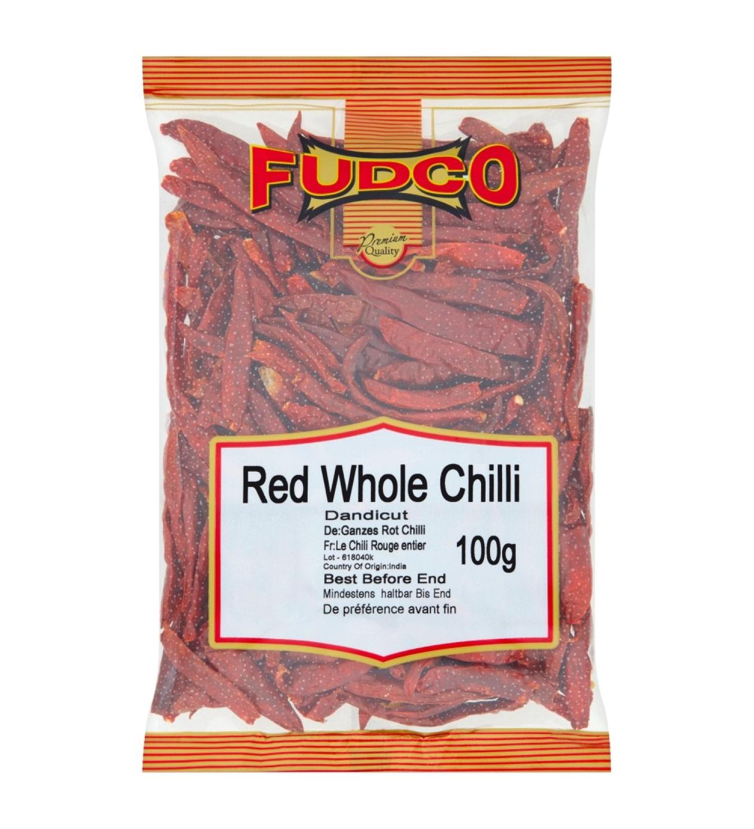 Fudco Red Whole Chilli 100g