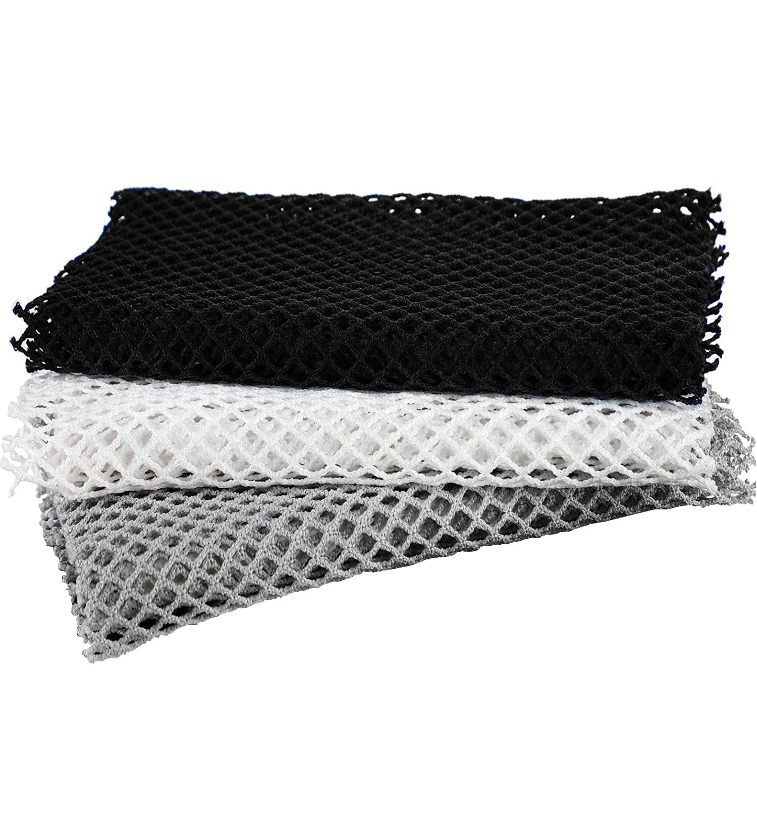 African Bath Sponge Set - Exfoliating Body Scrubber Trio in Black, White, Grey - Buy Online on SooperMarket.com