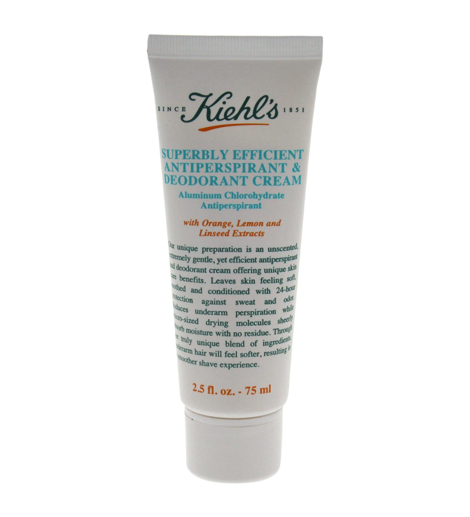 Kiehl's Superbly Efficient Antiperspirant & Deodorant Cream  2.5 Ounce