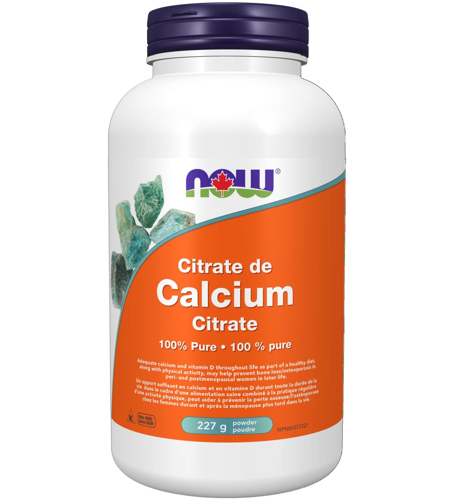 Now Calcium Citrate Powder 227g - Buy Online on SooperMarket.com