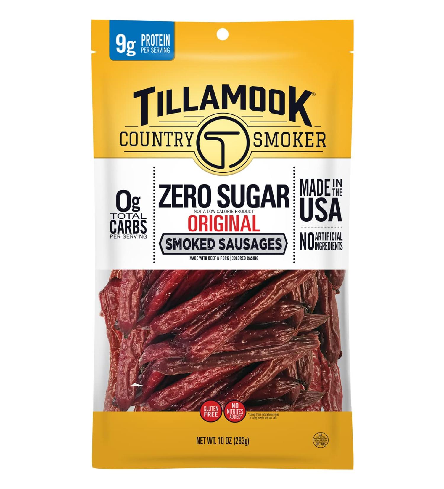 Tillamook Country Smoker Keto Friendly Zero Sugar Smoked Sausages - Original 10oz - Buy Online on SooperMarket.com