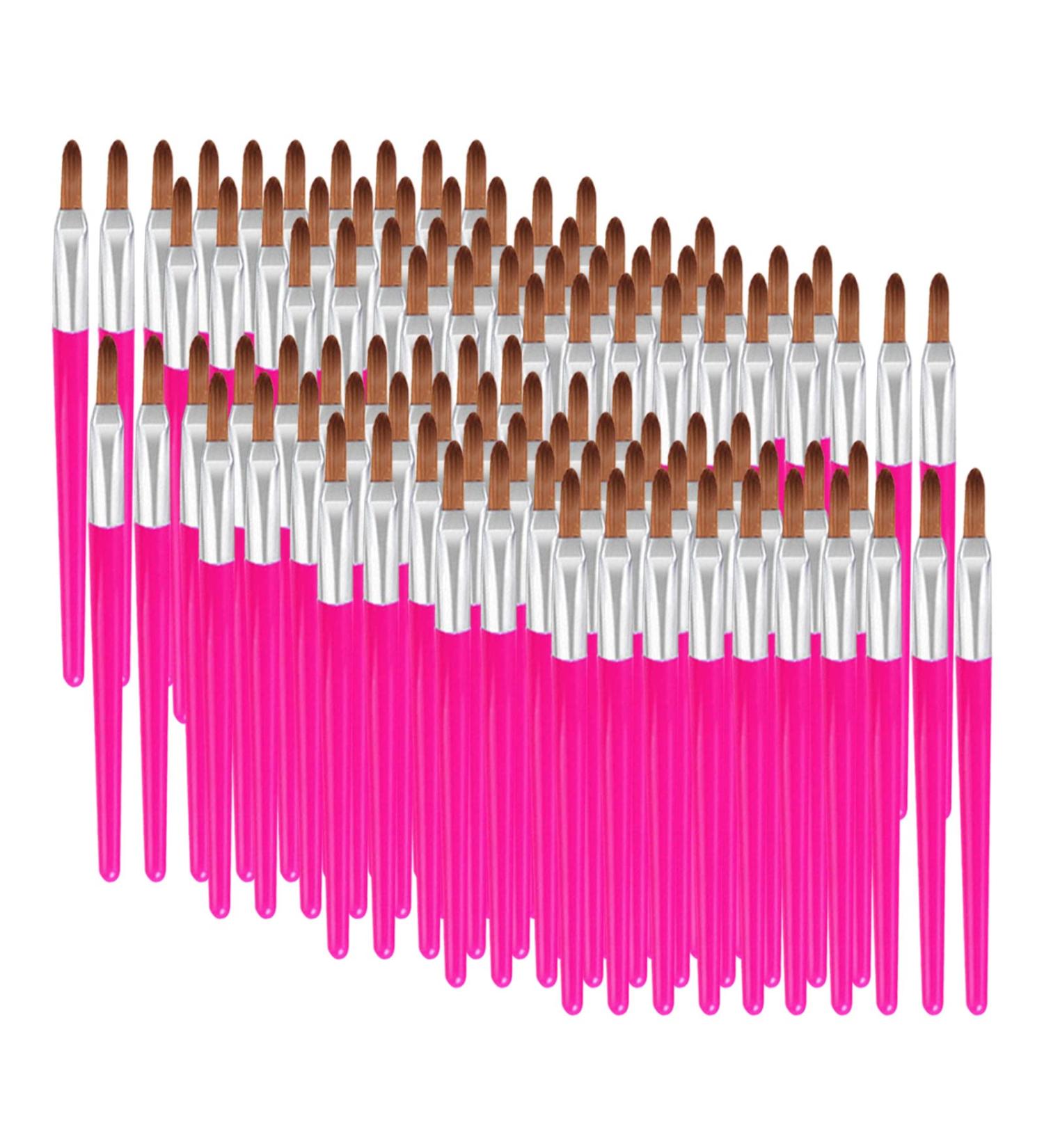 Disposable Makeup Lip Brushes - 100pcs Set | Mini Lip Applicator Wands for Smooth Lip Makeup Application - No Shedding - Buy Online on SooperMarket.com