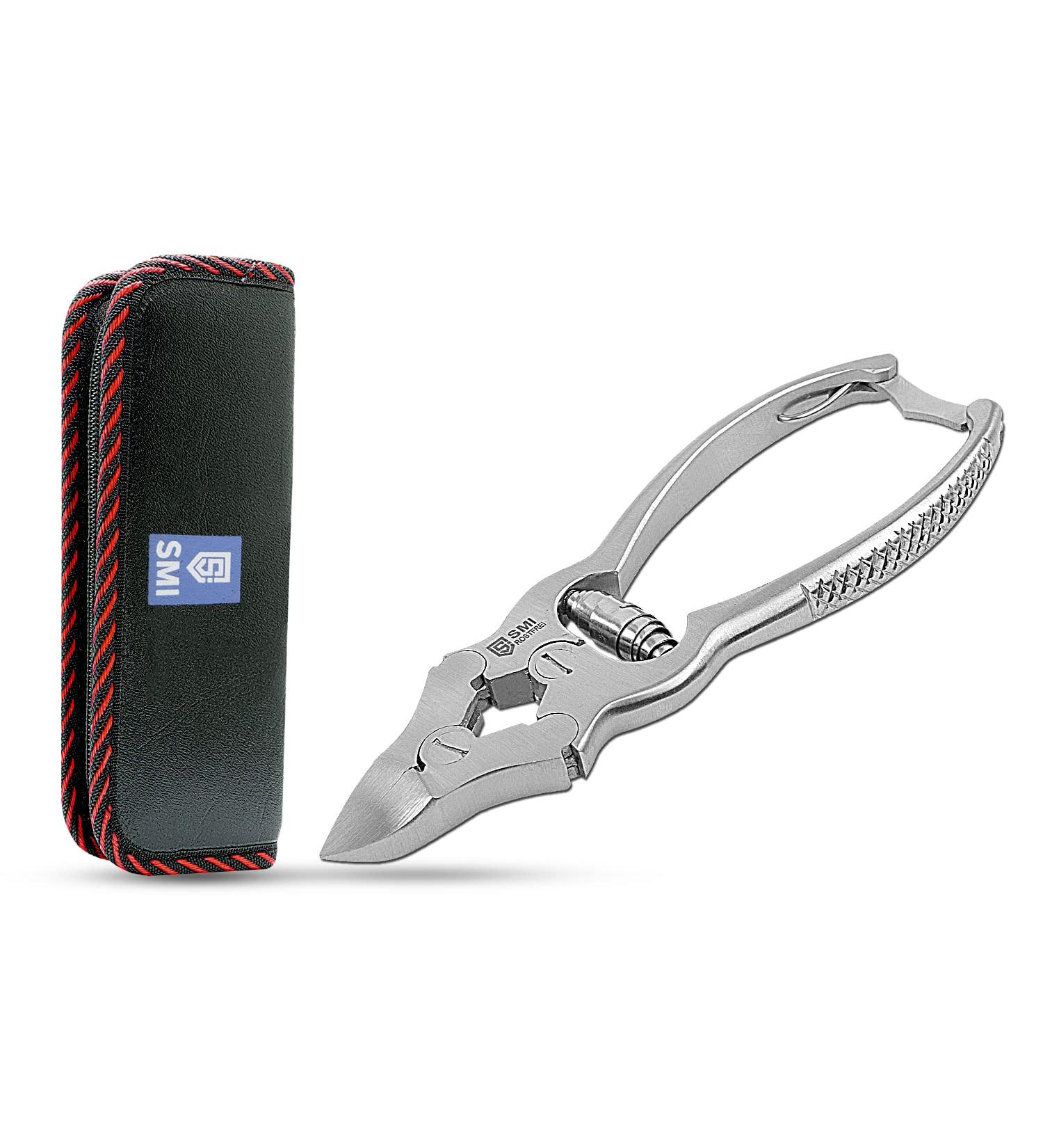 SMI Nail Tongs & Footnail Pliers - Stainless Steel Toenail Scissors & Clippers for Ingrown & Thick Nails - Includes Case - Buy Online on SooperMarket.com