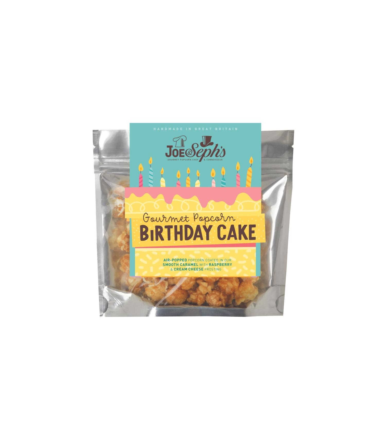 Joe & Seph's Birthday Cake Popcorn (1x30g) gourmet popcorn on the go snack sweet popcorn