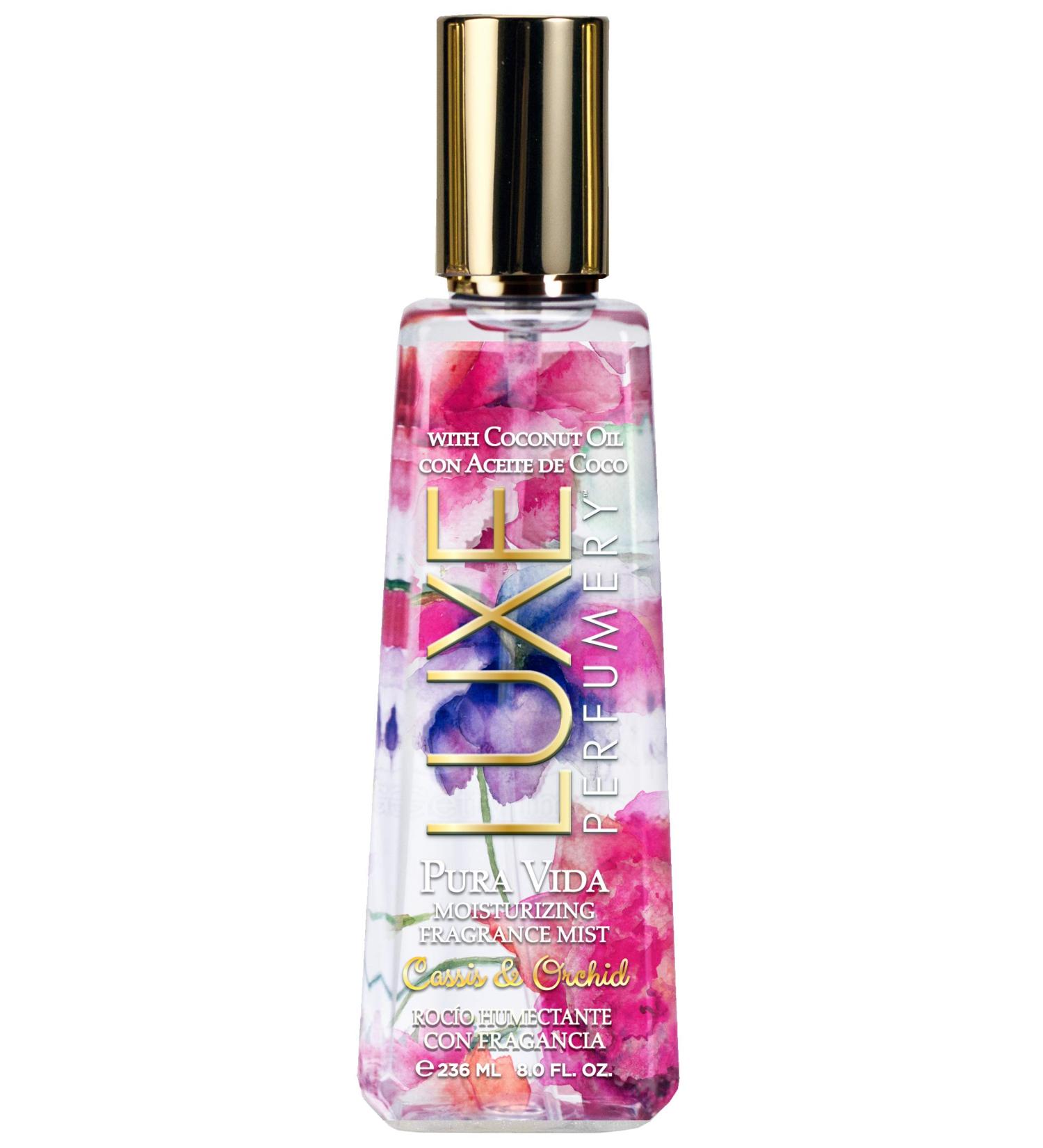 Luxe Perfumery Pura Vida Moisturizing Body Mist Cassis/Orchid 8 Fl Oz pink (38949981203-Parent) pink 7.98 Ounce (Pack of 1) - Buy Online on SooperMarket.com