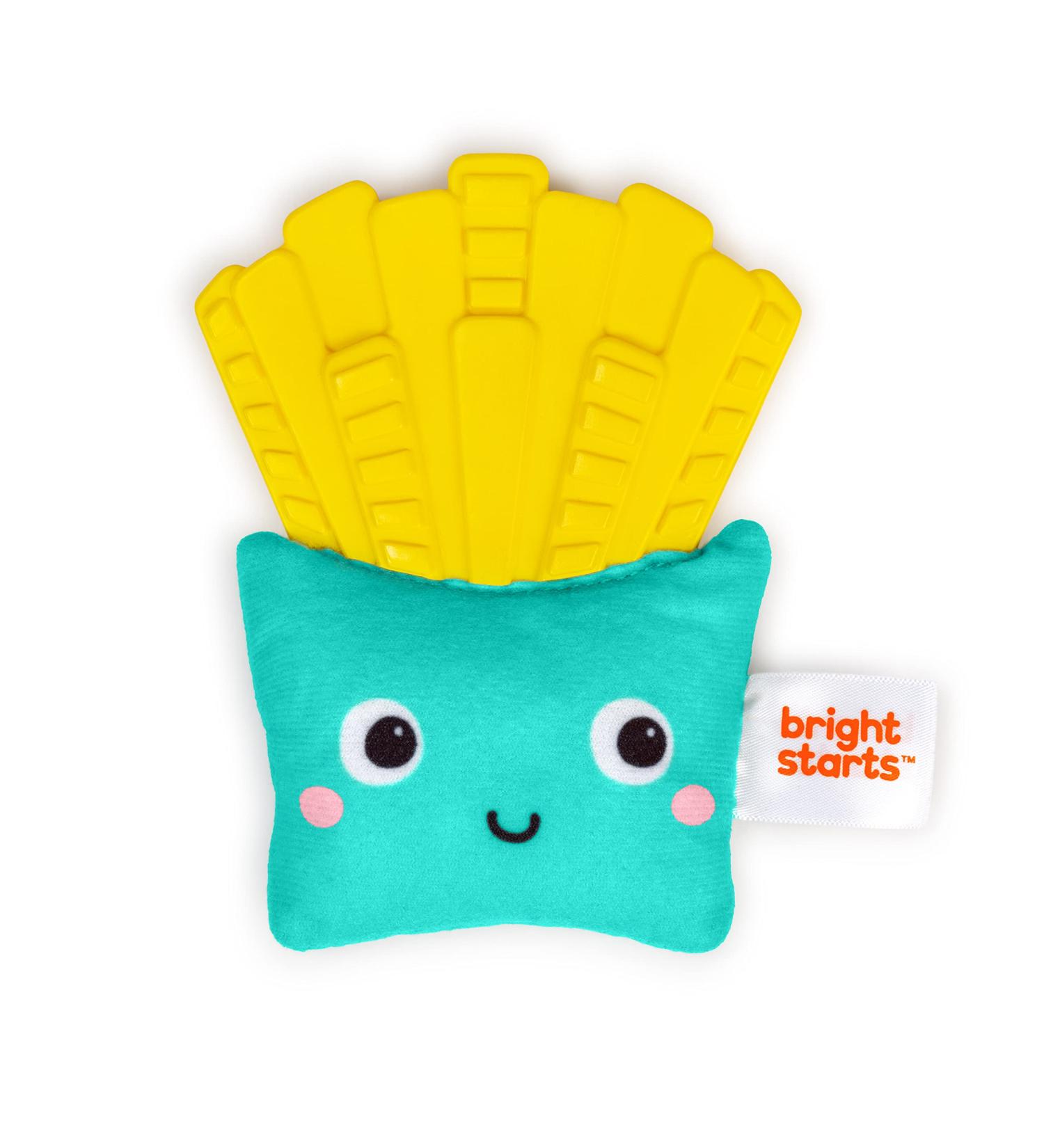 Bright Starts Side of Smiles French Fries Teether | BPA Free Crinkle Textures | Unisex 3 Months+ - Buy Online on SooperMarket.com