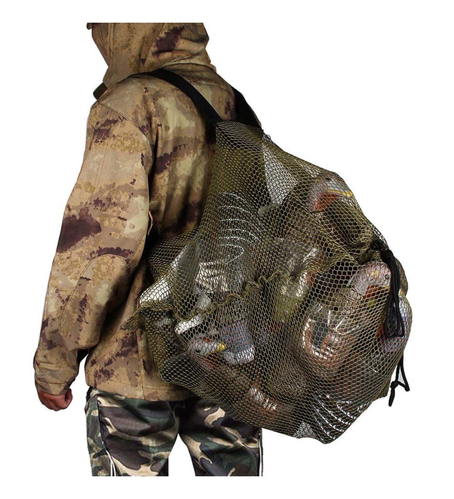 REEKGET Mesh Decoy Bag - Large-Capacity Hunting Backpack for Duck, Goose, and Turkey Decoys - Bait Bag for Drake Decoys - 1pcs/Large - Buy Online on SooperMarket.com