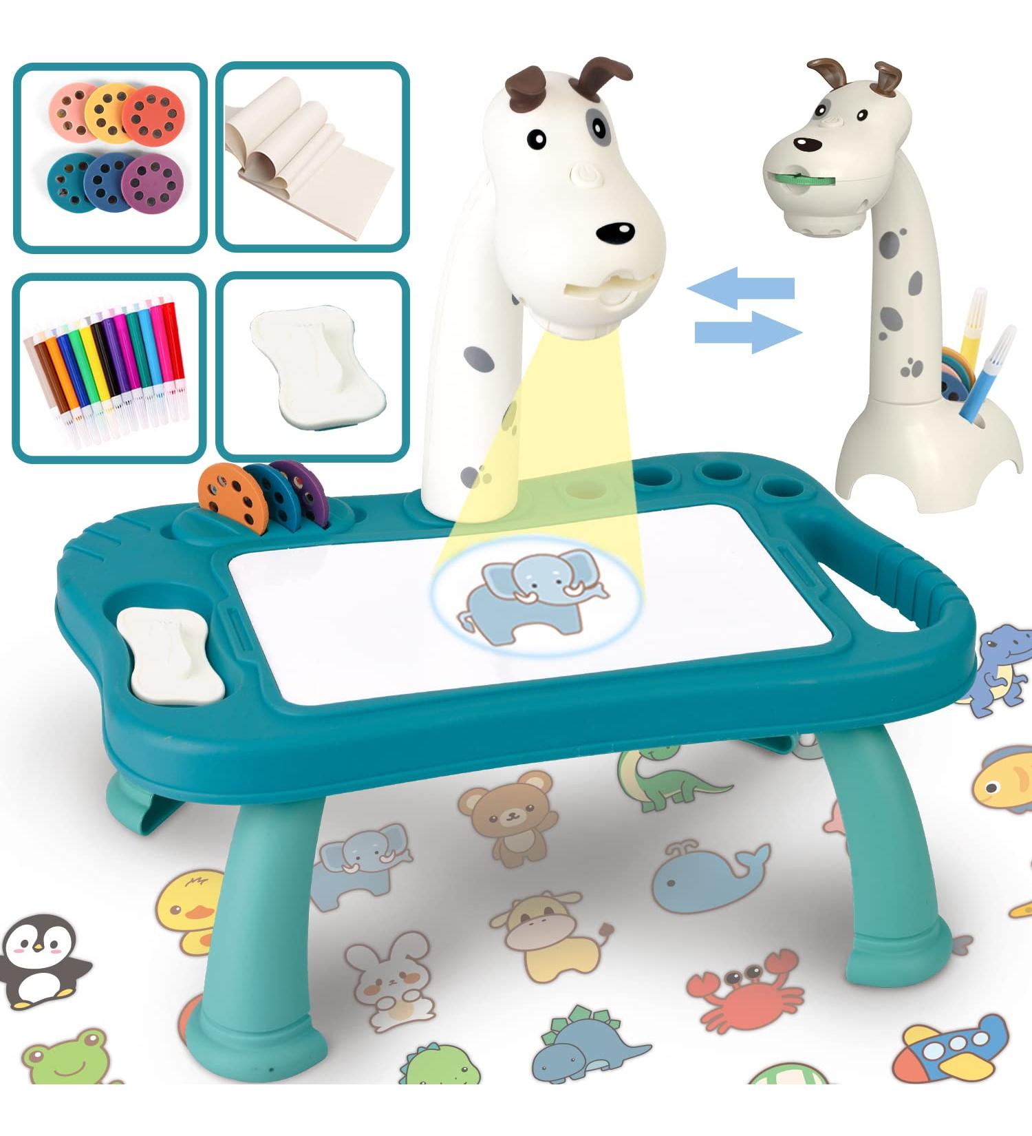 Puppy Projector Drawing Board for Kids - Trace and Draw Projection Painting Set | Table for Toddler 3 Years - Buy Online on SooperMarket.com