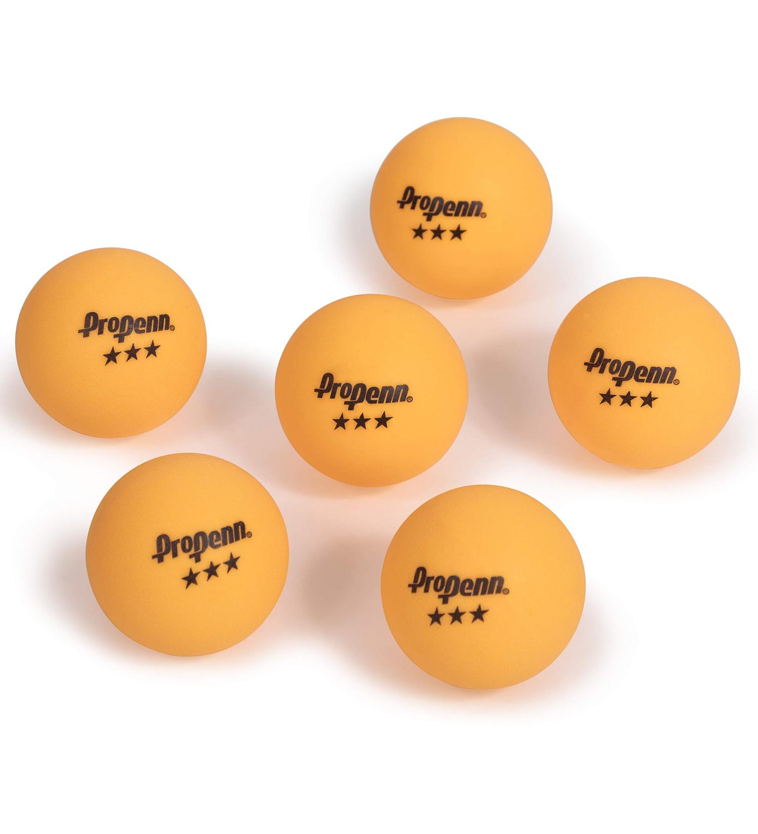 Penn 6-Pack 40mm Orange Table Tennis Balls - Professional 3-Star Official PING Pong Balls - Buy Online on SooperMarket.com
