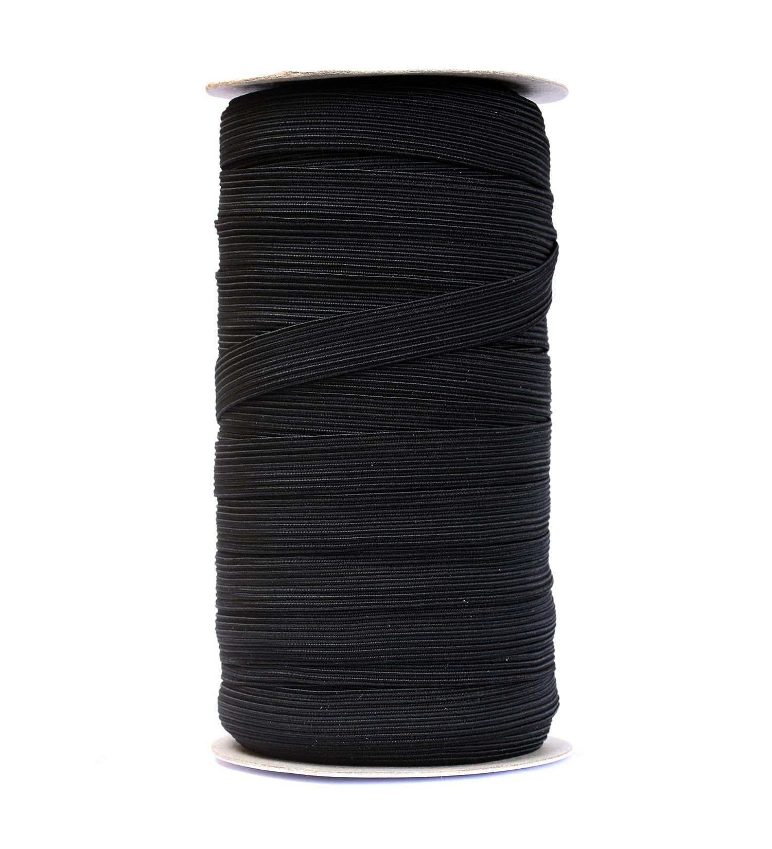 50 Yards Black Flat Elastic Band Sewing Stretch Cord DIY Arts Crafts 1/2 Inch Width - Buy Online on SooperMarket.com