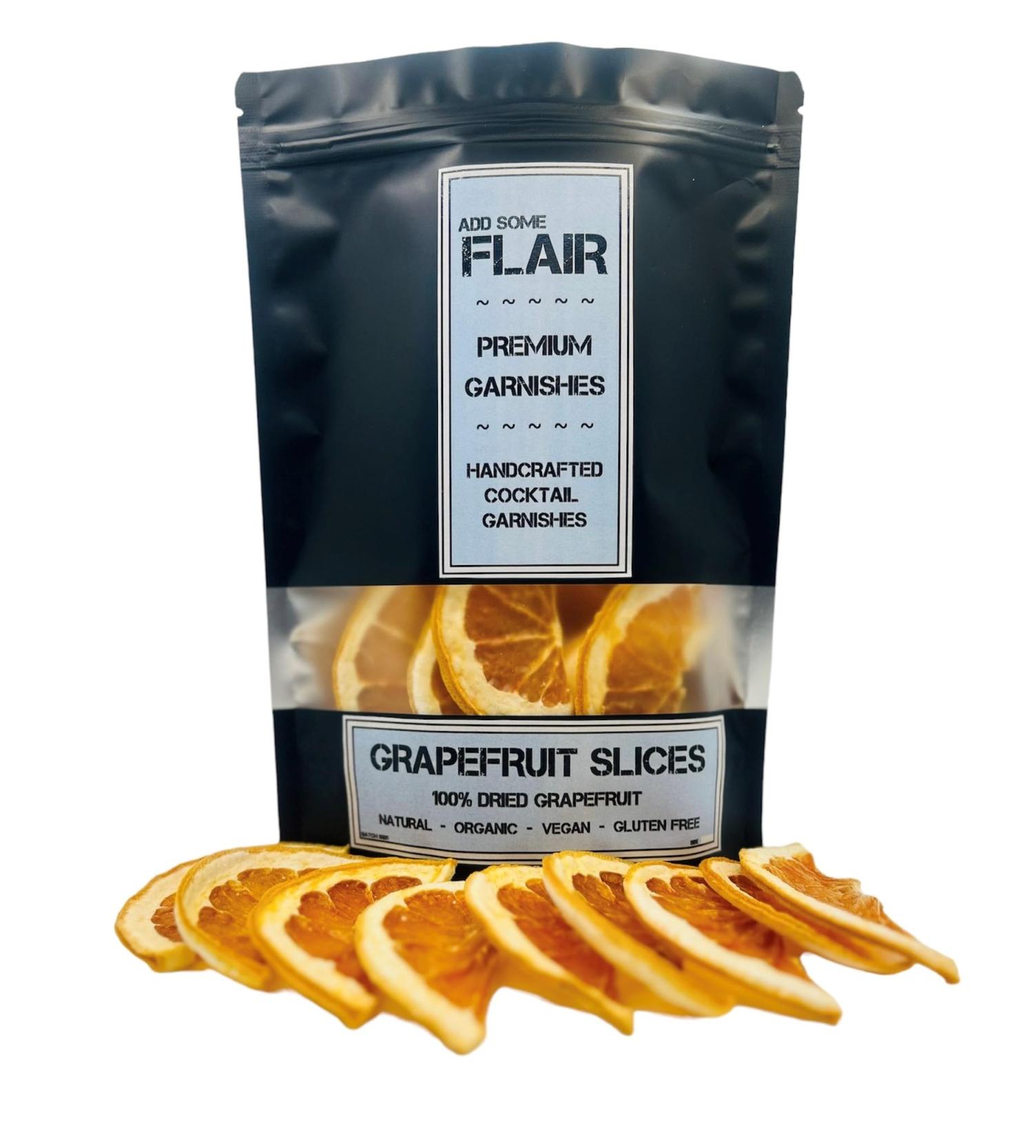 Dried Grapefruit Slices - Premium Dehydrated Cocktail Garnishes - 25 Servings (50g Approx) - Buy Online on SooperMarket.com