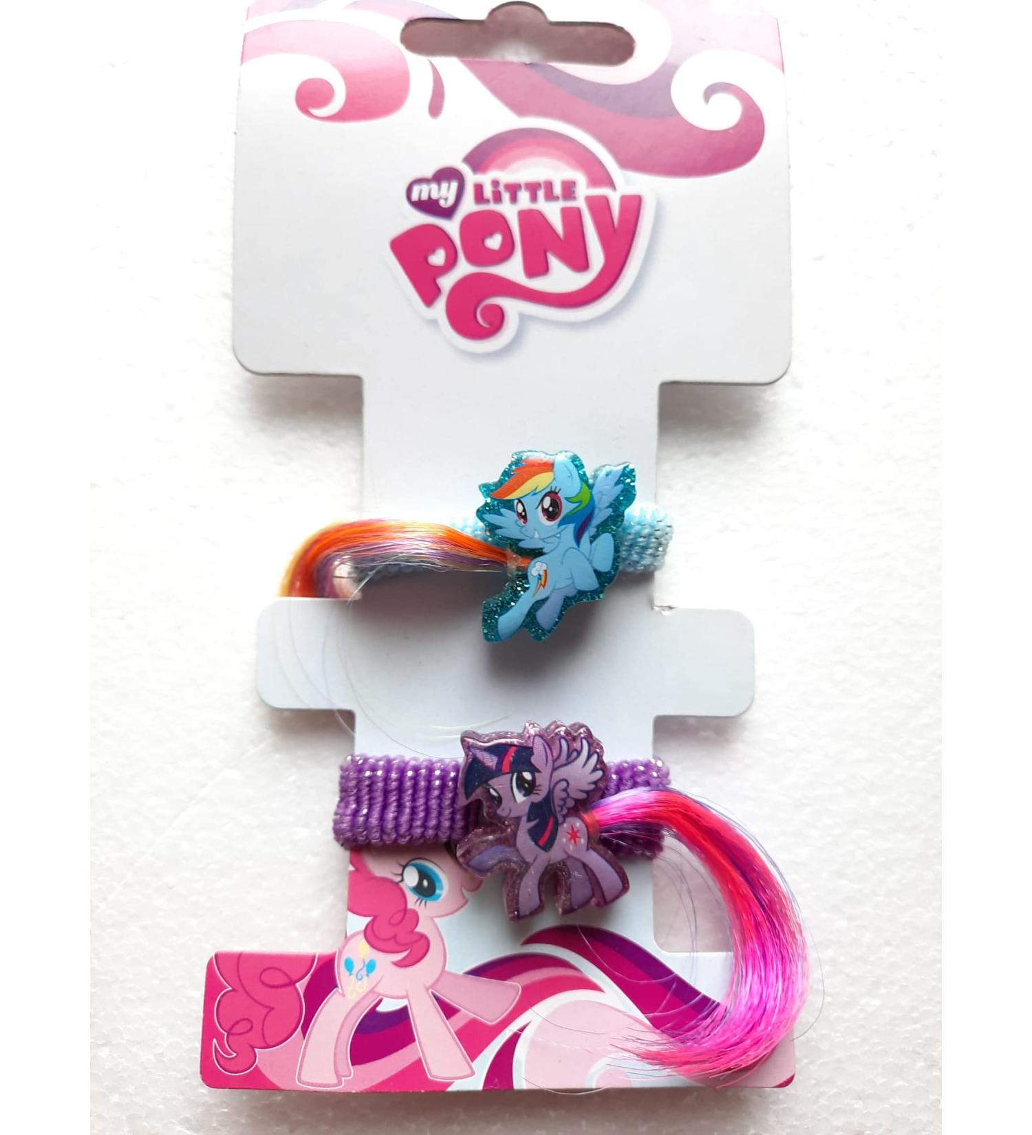 My Little Pony hair ties with Disney charm 2 pieces 16 x 8 x 1 cm