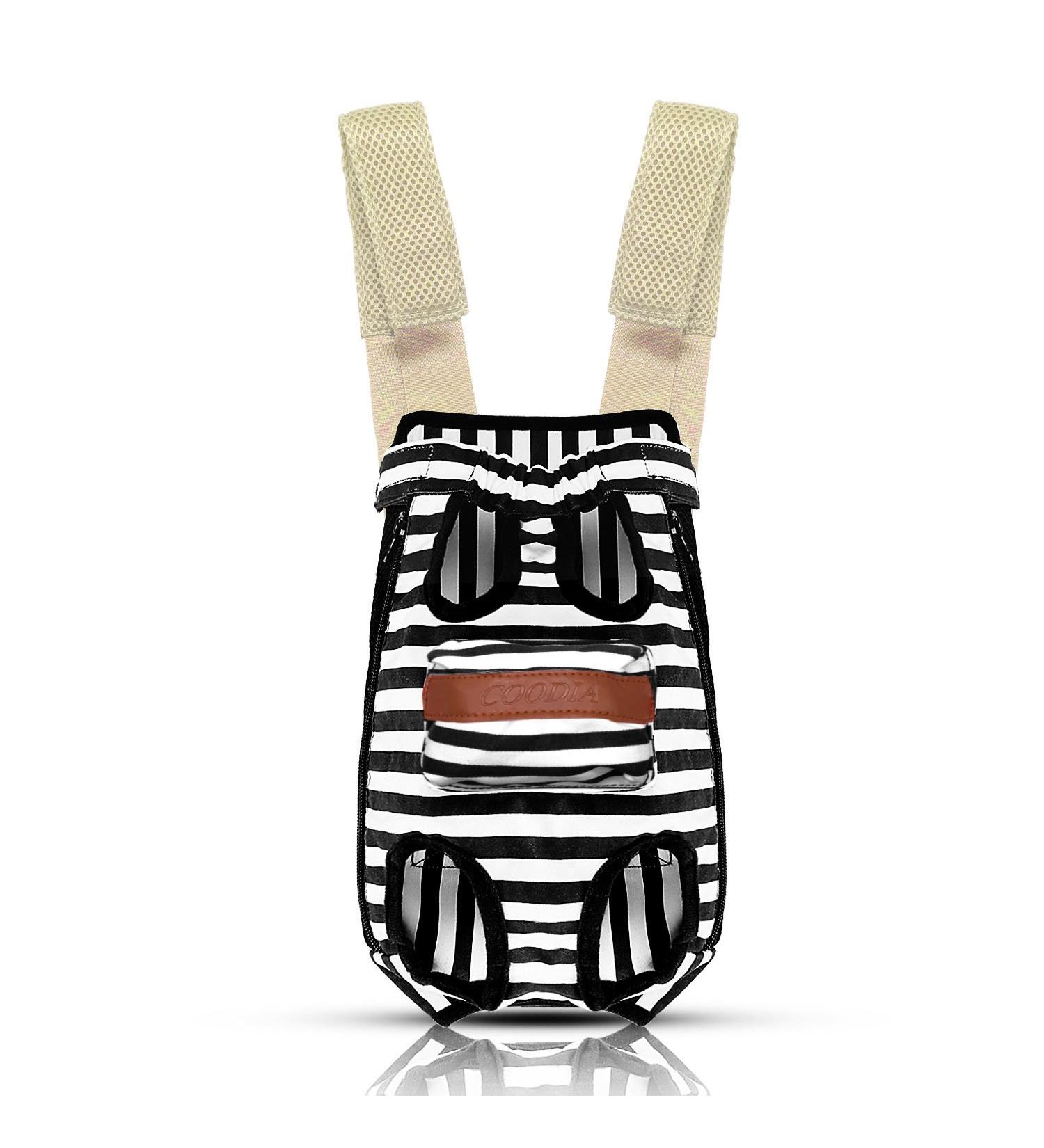 COODIA Legs Out Front Pet Carrier Chest Backpack for Dogs Cats - Black - Buy Online on SooperMarket.com
