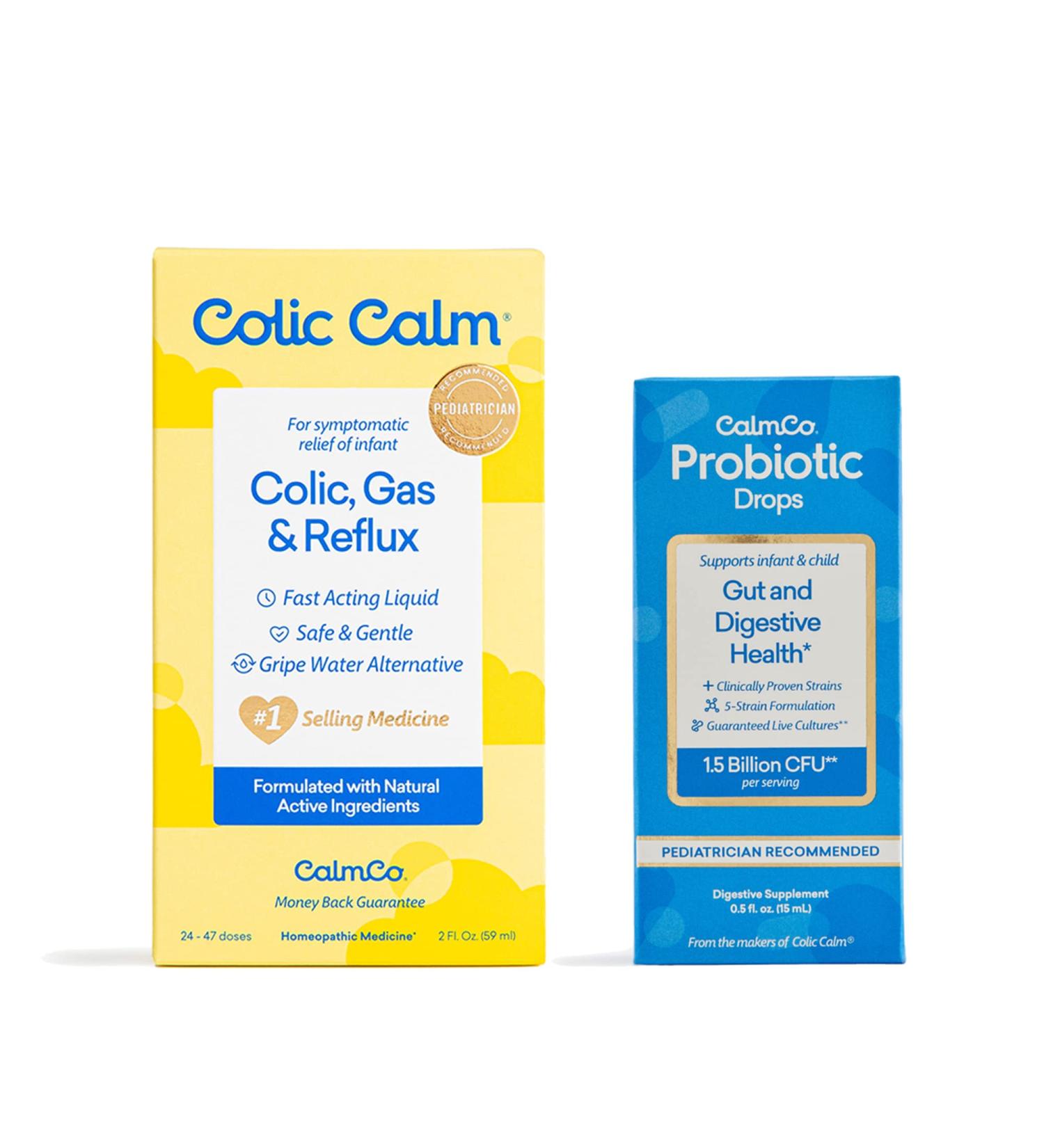 Colic Calm Gripe Water & CalmCo Probiotic Combo Pack - Natural Relief for Infant Colic and Digestive Health - Buy Online on SooperMarket.com