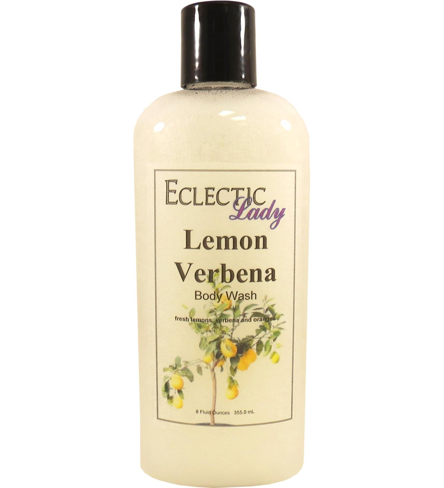 Eclectic Lady Liquid Pearl Body Wash - Lemon Verbena Scent | 3-in-1 Bubble Bath Hand Soap & Body Wash | Phthalate-Free Handcrafted in USA (8 oz - Buy Online on SooperMarket.com