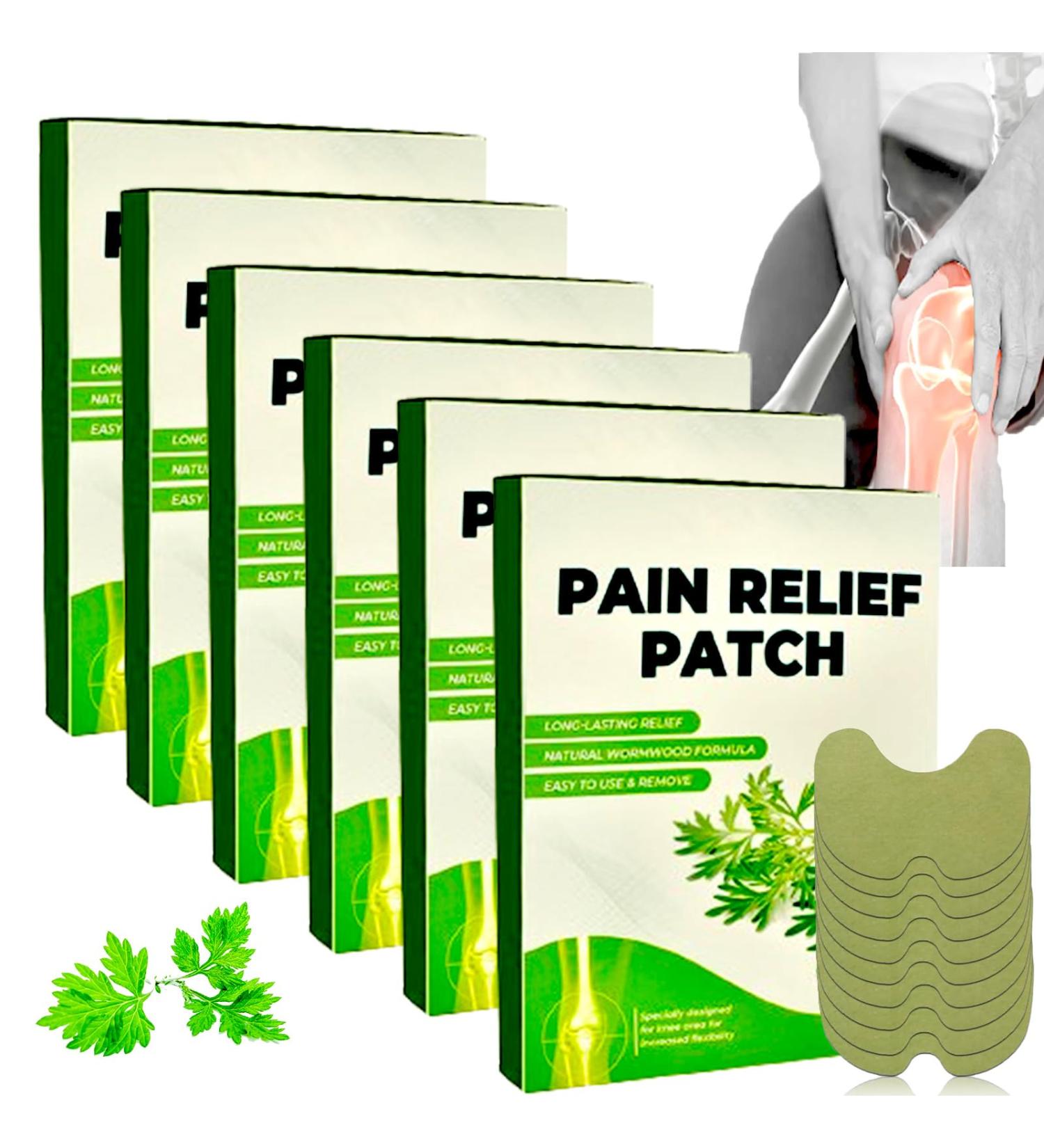 Knee Pain Patches Mrjoint Knee Relief Patches Kit Knee Pain Relief Patches Natural Wormwood Extract Stickers Knee Pain Relief Patches Relief of Joint Pains for Knee (60pcs)