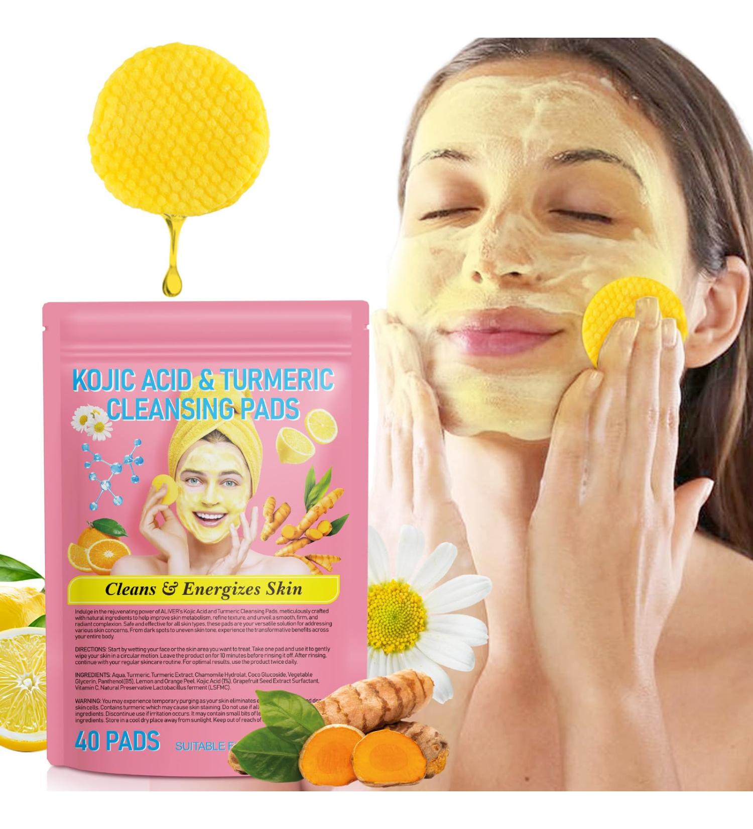 Buy Turmeric Kojic Acid Foaming Exfoliating Pads - Balance Skin Oil & Water | International Shipping - Buy Online on SooperMarket.com