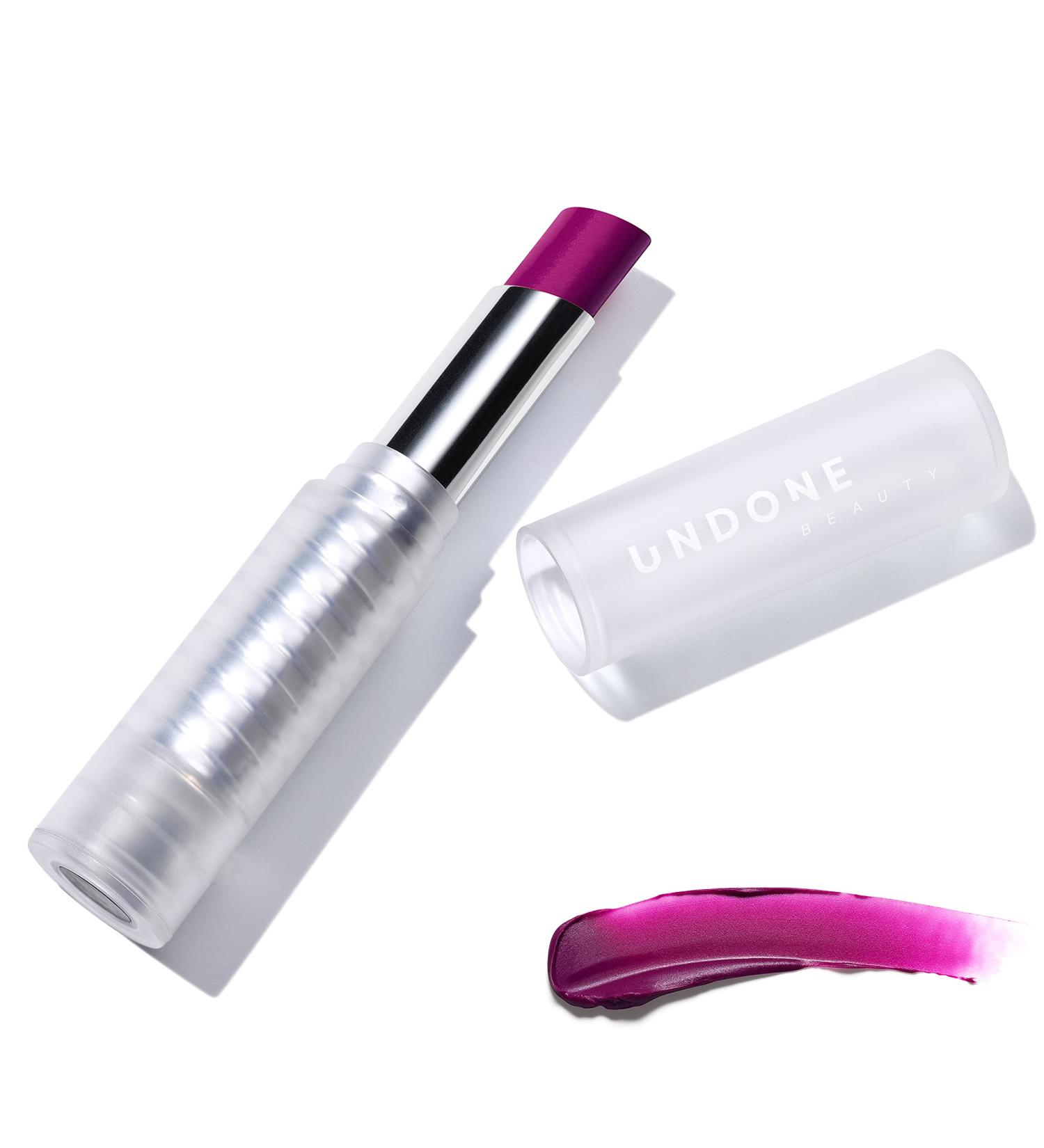 UNDONE BEAUTY Talk Lip Creamy: Vegan & Cruelty Free Matte Lipstick with Aloe & Coconut - Raspberry - Buy Online on SooperMarket.com
