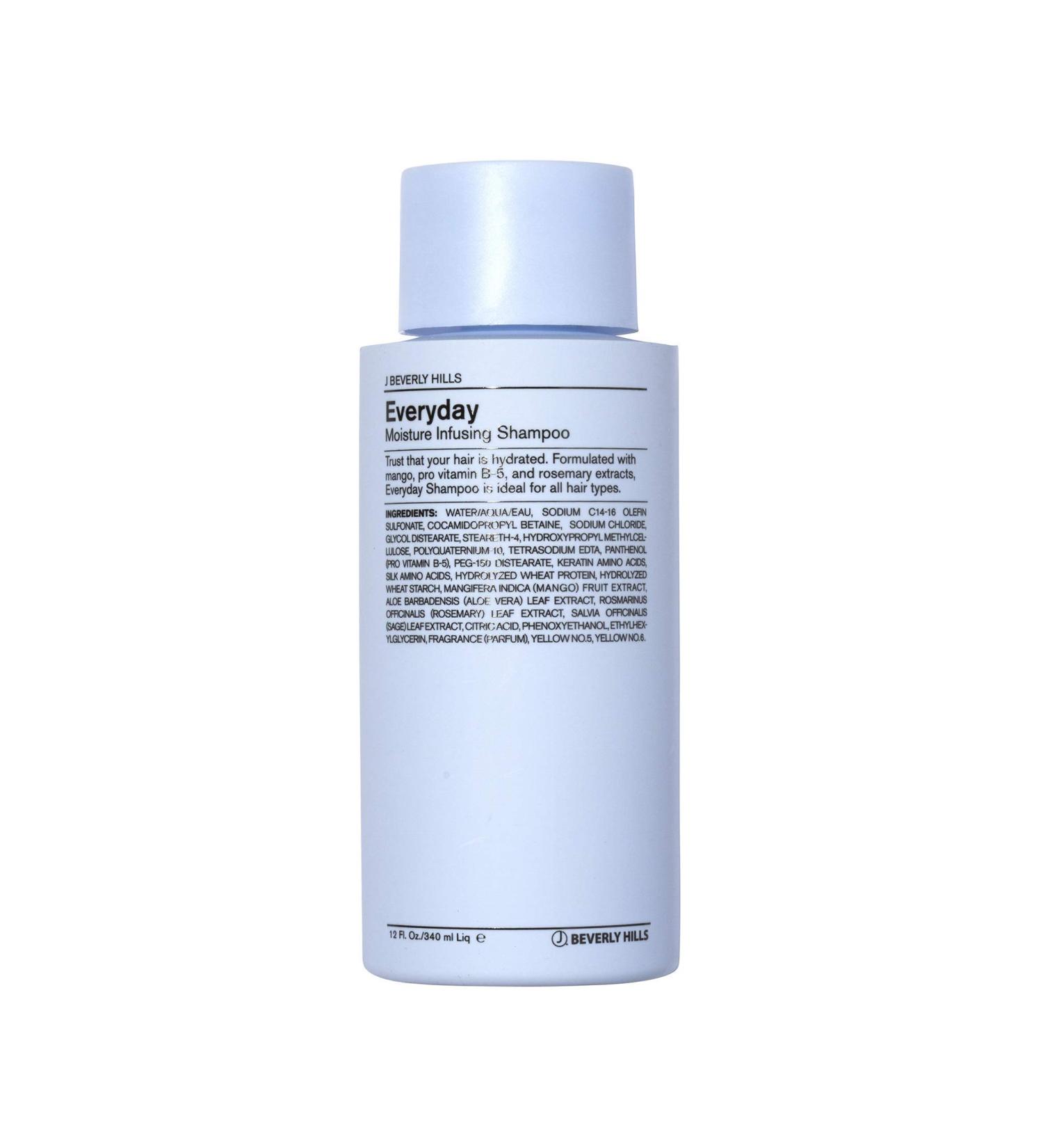 J Beverly Hills Blue Everyday Moisturizing Shampoo with Eucalyptus Oil - 12 oz | Promotes Hair Growth - Buy Online on SooperMarket.com