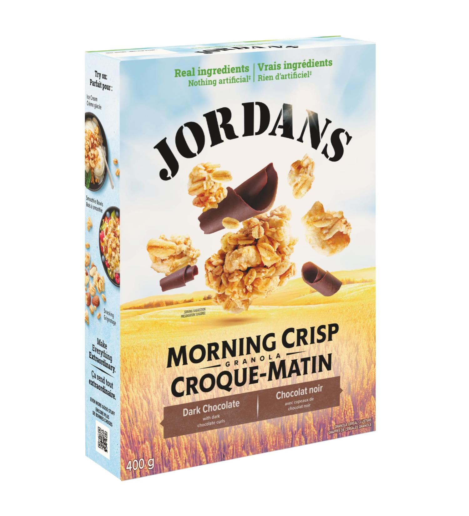 Jordans Morning Crisp Granola Cereal - Dark Chocolate Dream 400g Dark Chocolate Dream 400 g (Pack of 1) - Buy Online on SooperMarket.com