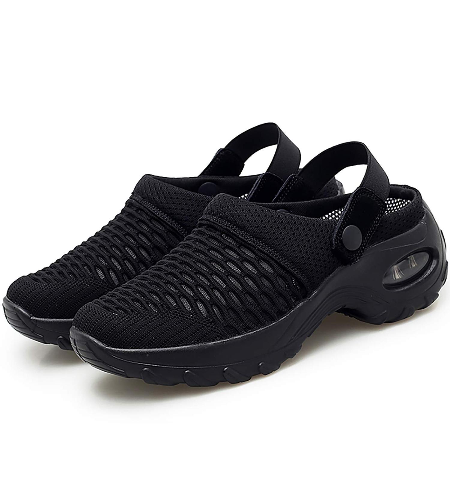Diabetic Walking Air Cushion Orthopedic Slip-on Shoes for Men Women - Black, Size 11 - Buy Online on SooperMarket.com