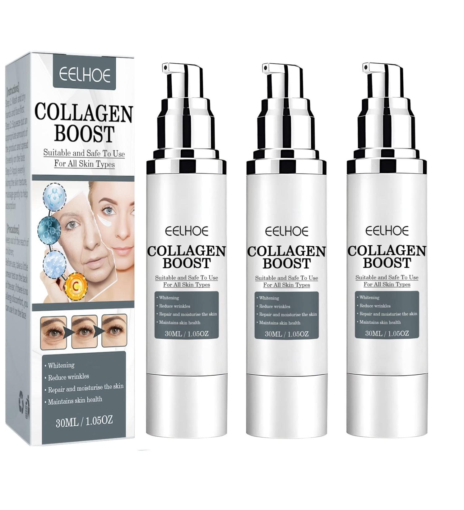 3Pcs EELHOE & Voletas Collagen Boost Anti-Aging Serum & Cream Set - Buy Online on SooperMarket.com