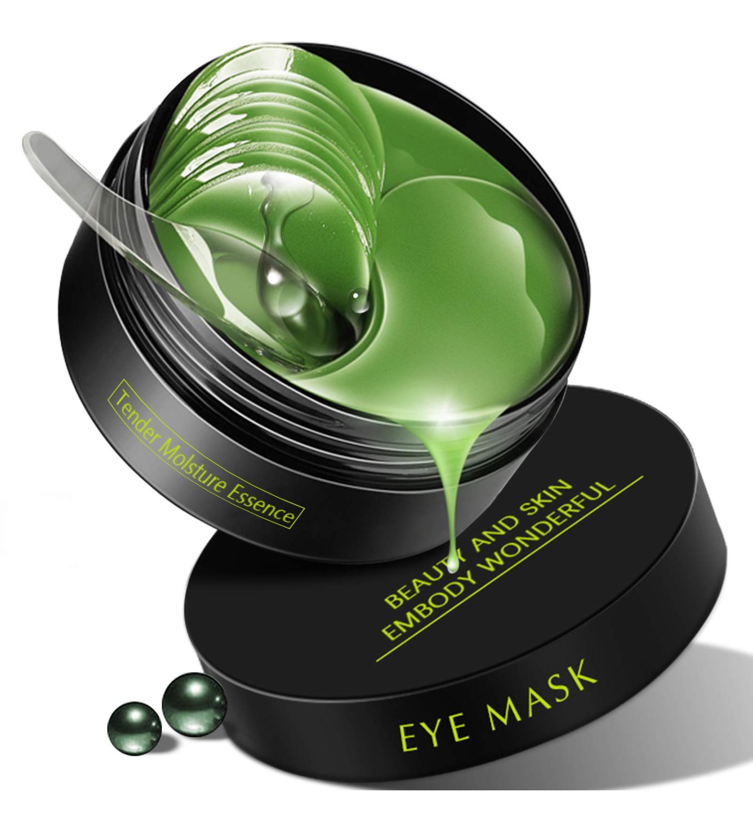 30 Pairs Hyaluronic Acid Under Eye Patches - Anti-Aging Gel Masks for Dark Circles Puffiness & Fine Lines - Collagen Eye Treatment (Green - Buy Online on SooperMarket.com