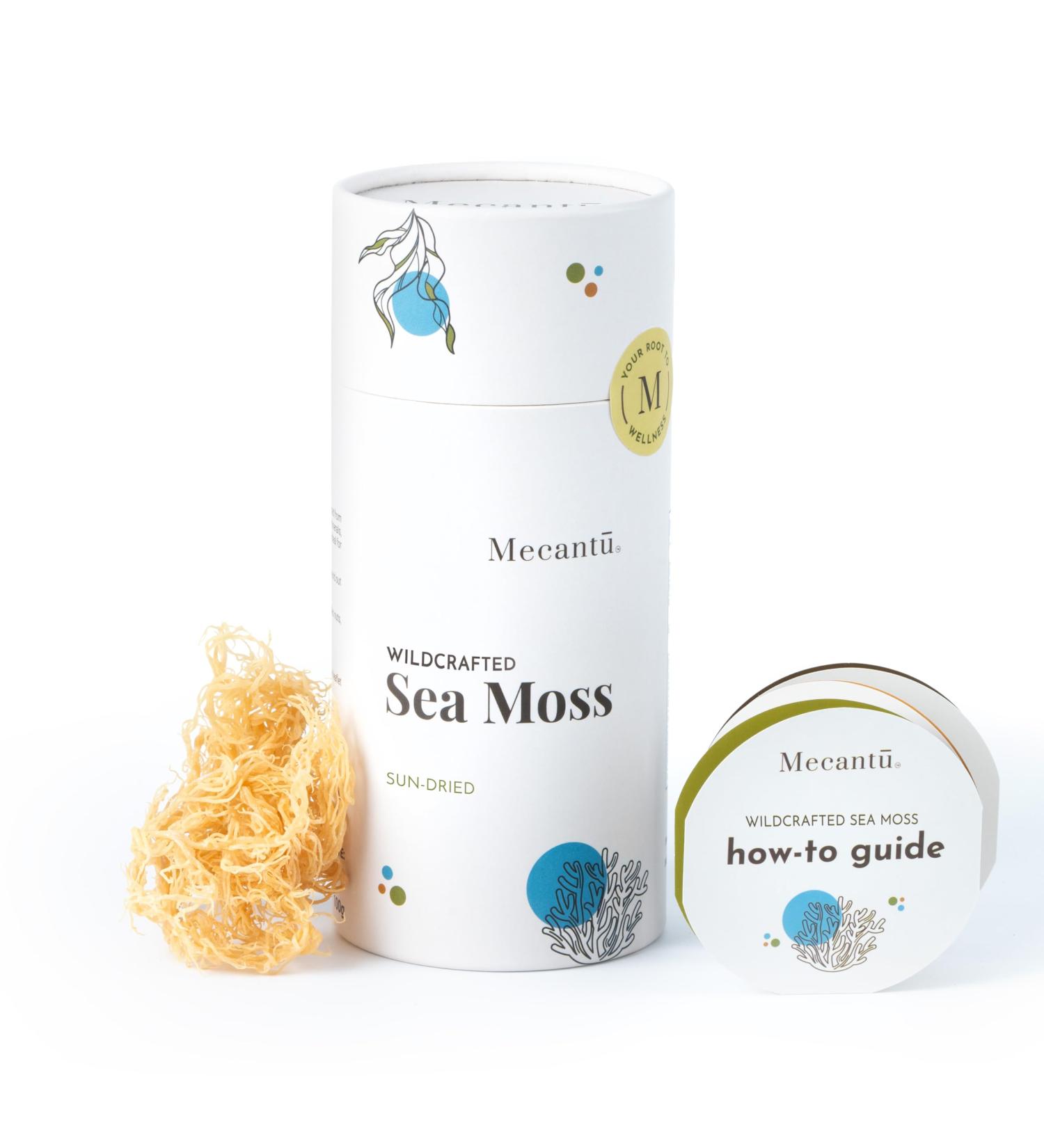 Mecantu Raw Sea Moss (Irish Sea Moss) - Ethically Sourced & Eco-Friendly | Create Healthy Vegan Food Drinks Sea Moss Gel and Sea Moss Powder | 2+ Months Supply (100g) main - Buy Online on SooperMarket.com