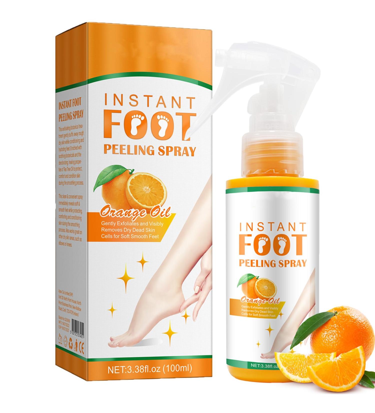 Foot Peeling Spray Instant Foot Peeling Spray Foot Spray to Remove Dead Skin Hydrating Nourish Peel Off Spray Exfoliating Peeling & Calluses on Feet for Cracked Rough Heels (1PCS Orange) 1 count (Pack of 1) Orange - Buy Online on SooperMarket.com