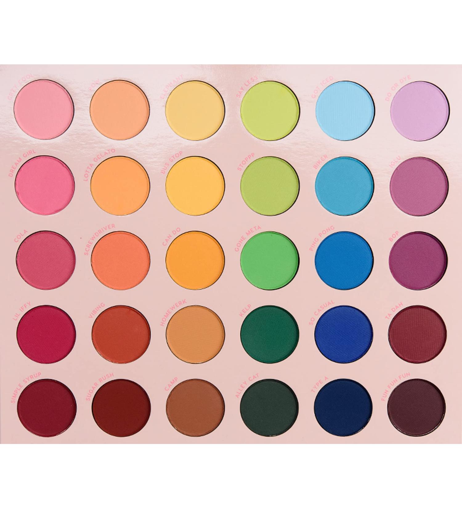 Colourpop Matte About Hue Eyeshadow Palette | Mega Rainbow Pressed Powder - Vibrant Colors for Stunning Looks - Buy Online on SooperMarket.com