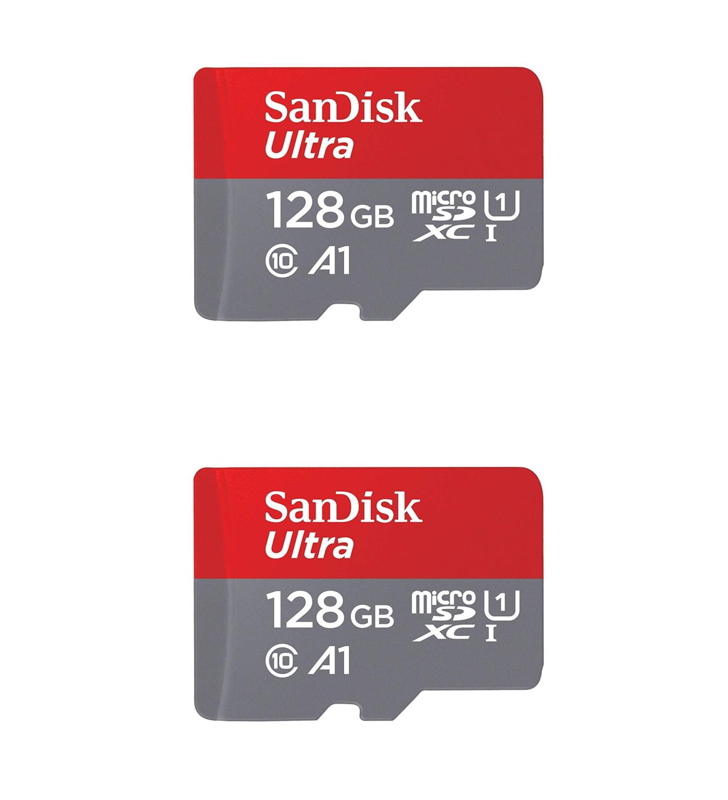 SanDisk 128GB X2 (256GB) MicroSD HC Ultra Uhs-1 Memory Card