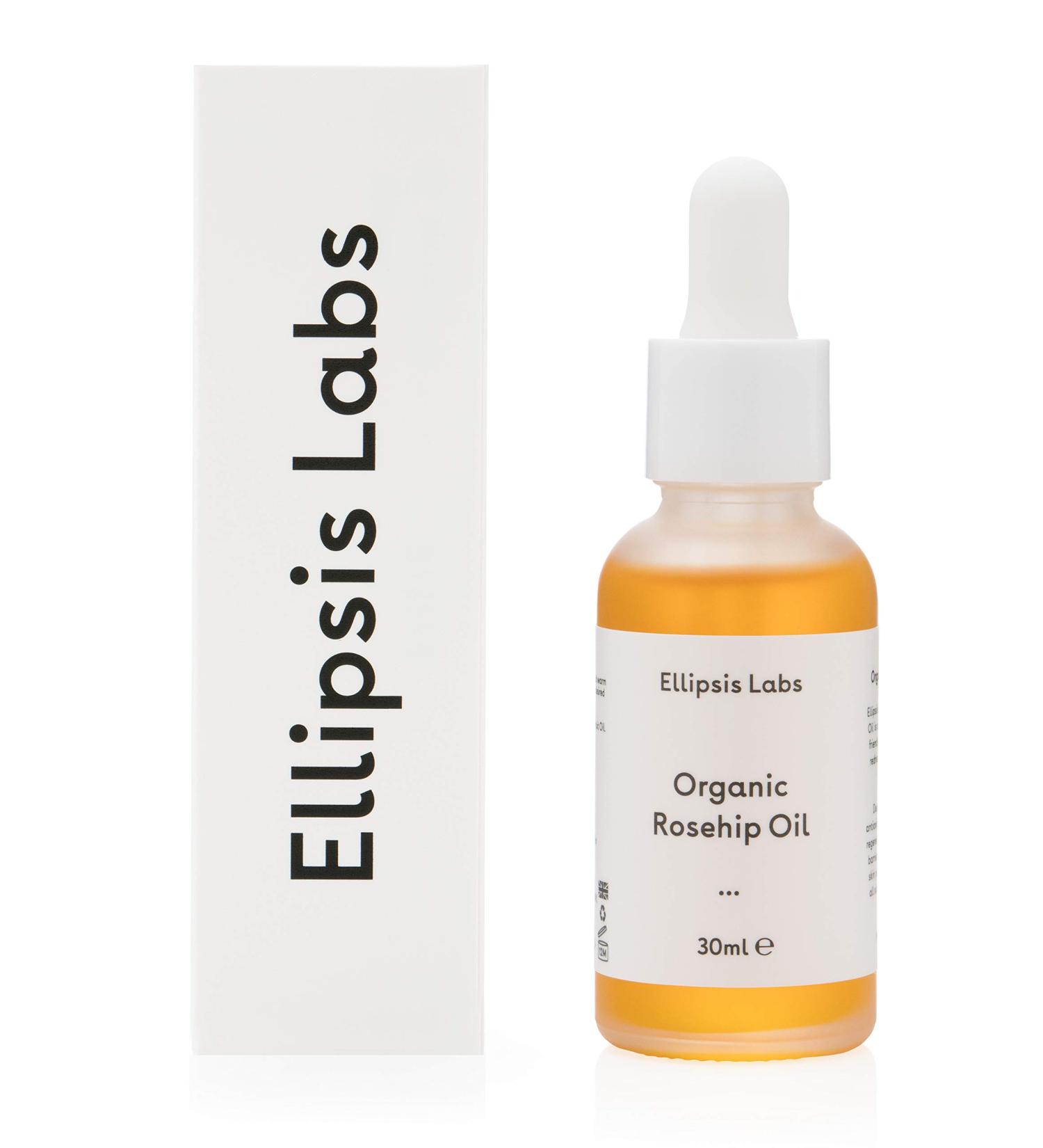 Organic Rosehip Oil by Ellipsis Labs | 100% Natural Moisturizing Oil for Dry Skin | 30ml - Buy Online on SooperMarket.com