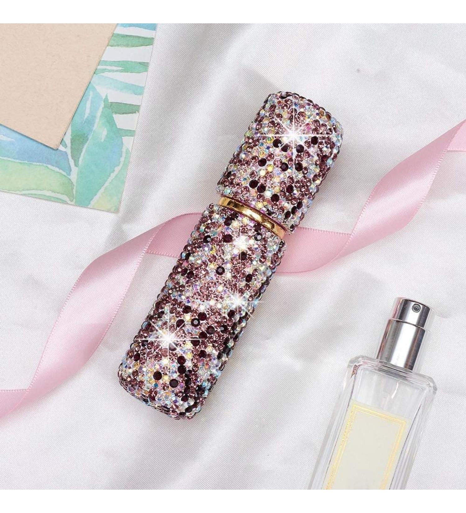 XhuangTech Portable Mini Refillable Perfume Scent Atomizer-Shiny Diamonds Empty Spray Bottle for Traveling and Outgoing of 10ml (Purple) - Buy Online on SooperMarket.com