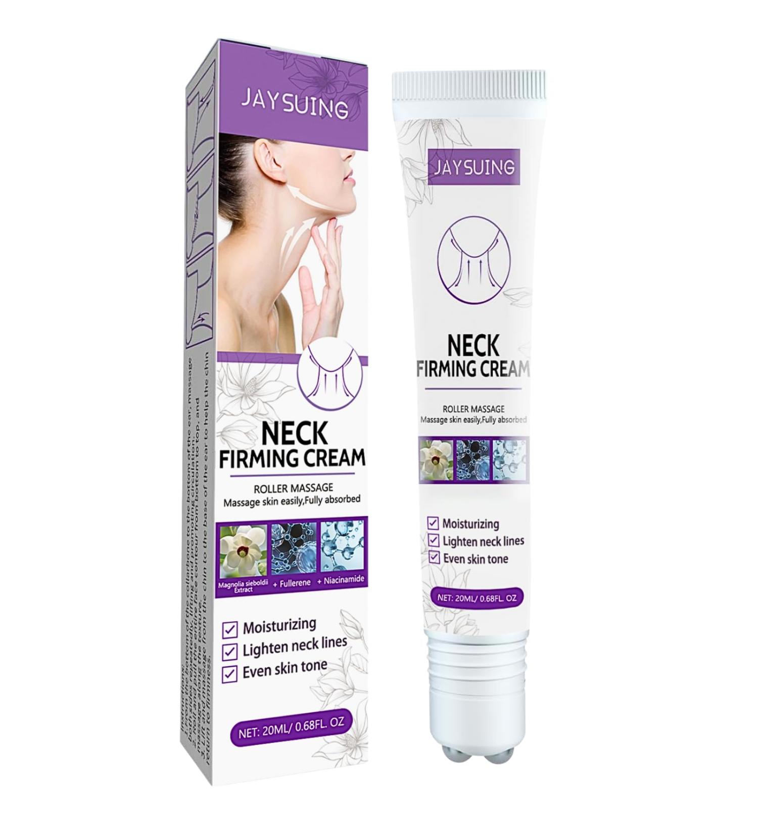Neck Firming Cream Neck Cream With Roller Neck Firming And Tightening Relieve Edema In The Neck Anti Wrinkle Cream For Firm And Lift Sagging Skin Skin Care Neck Tightening Cream - Buy Online on SooperMarket.com