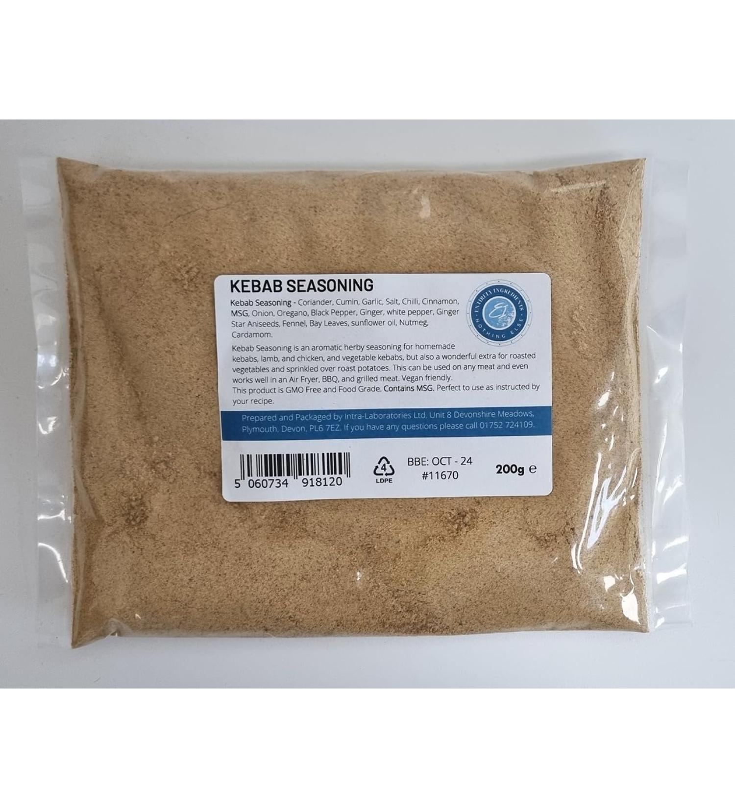 Entirely Ingredients - Kebab Seasoning 200g - Selected for Premium Quality