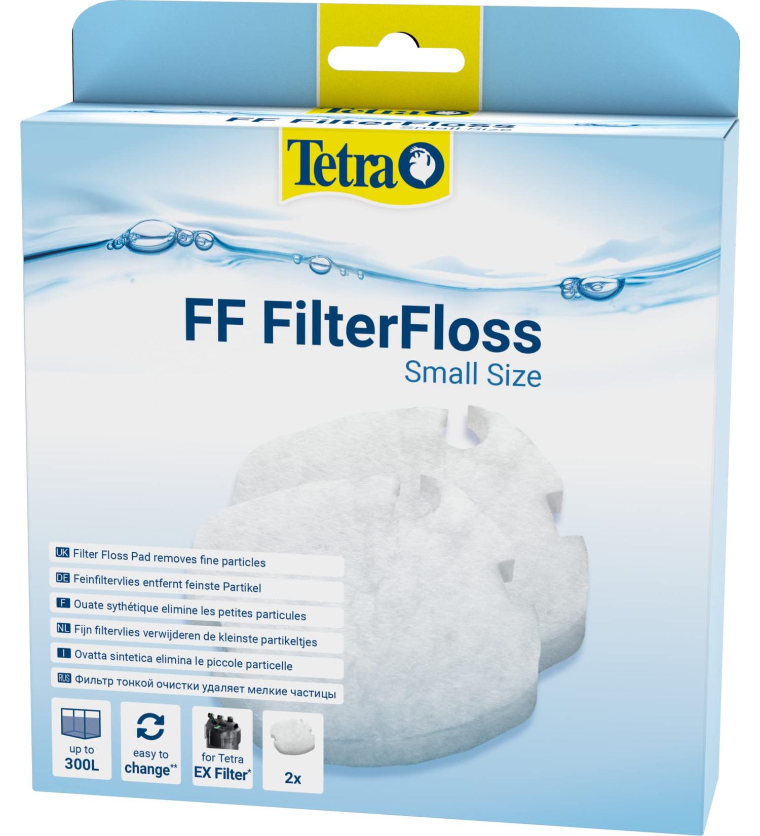 Tetra FF FilterFloss Small - Premium Fine Filter Fleece for Tetra Aquarium EX 400 Plus to 1000 Plus | International Shipping Available - Buy Online on SooperMarket.com