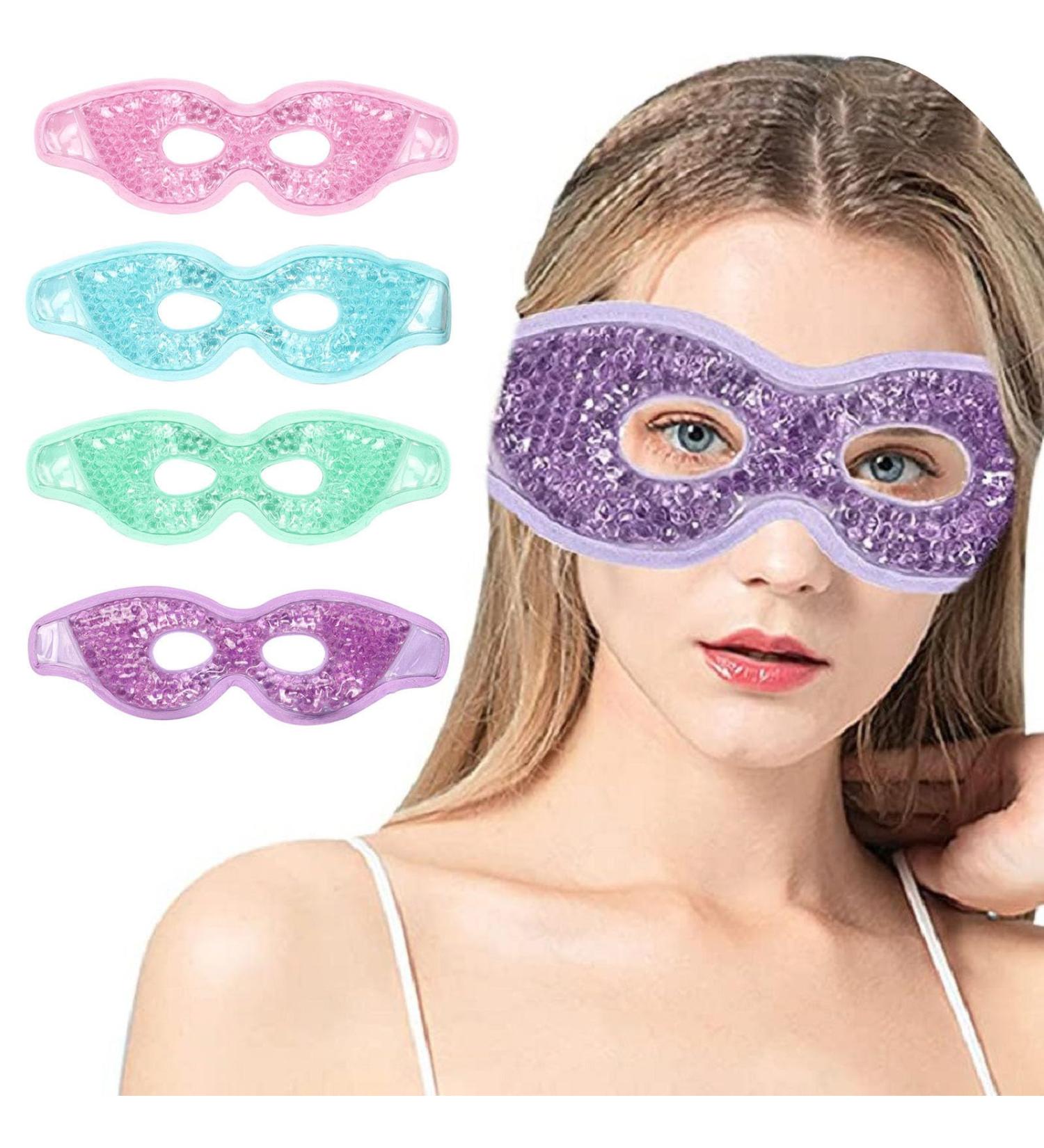 Cooling Eye Mask | Reusable Gel Mask for Migraines & Swollen Eyes | Hot Cold Therapy Goggles - Buy Online on SooperMarket.com