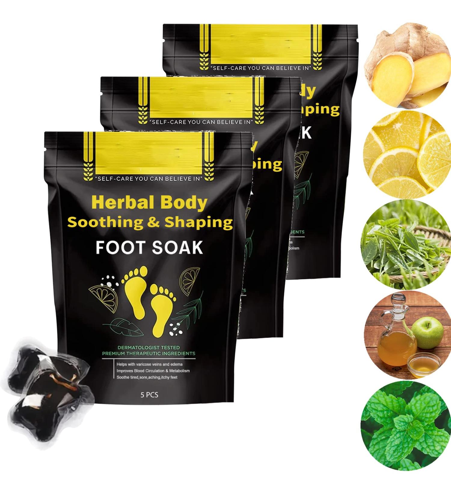Herbal Detox&shaping Cleansing Foot Soak Beads Organic Herbal Detox & Shaping Foot Soak Beads for Foot Care (3 Pack) - Buy Online on SooperMarket.com