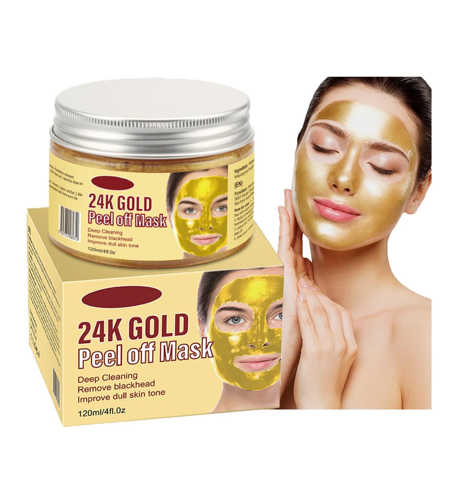 Shefave Peel off Face Masks Golden Face Masks Skincare Peel off - Purifying Deep Cleansing Face Peel for Dirt Acne Pores Shrinking - Reduces Fine Lines & Wrinkles Skin Care Face Lifting Firming Mask - Buy Online on SooperMarket.com