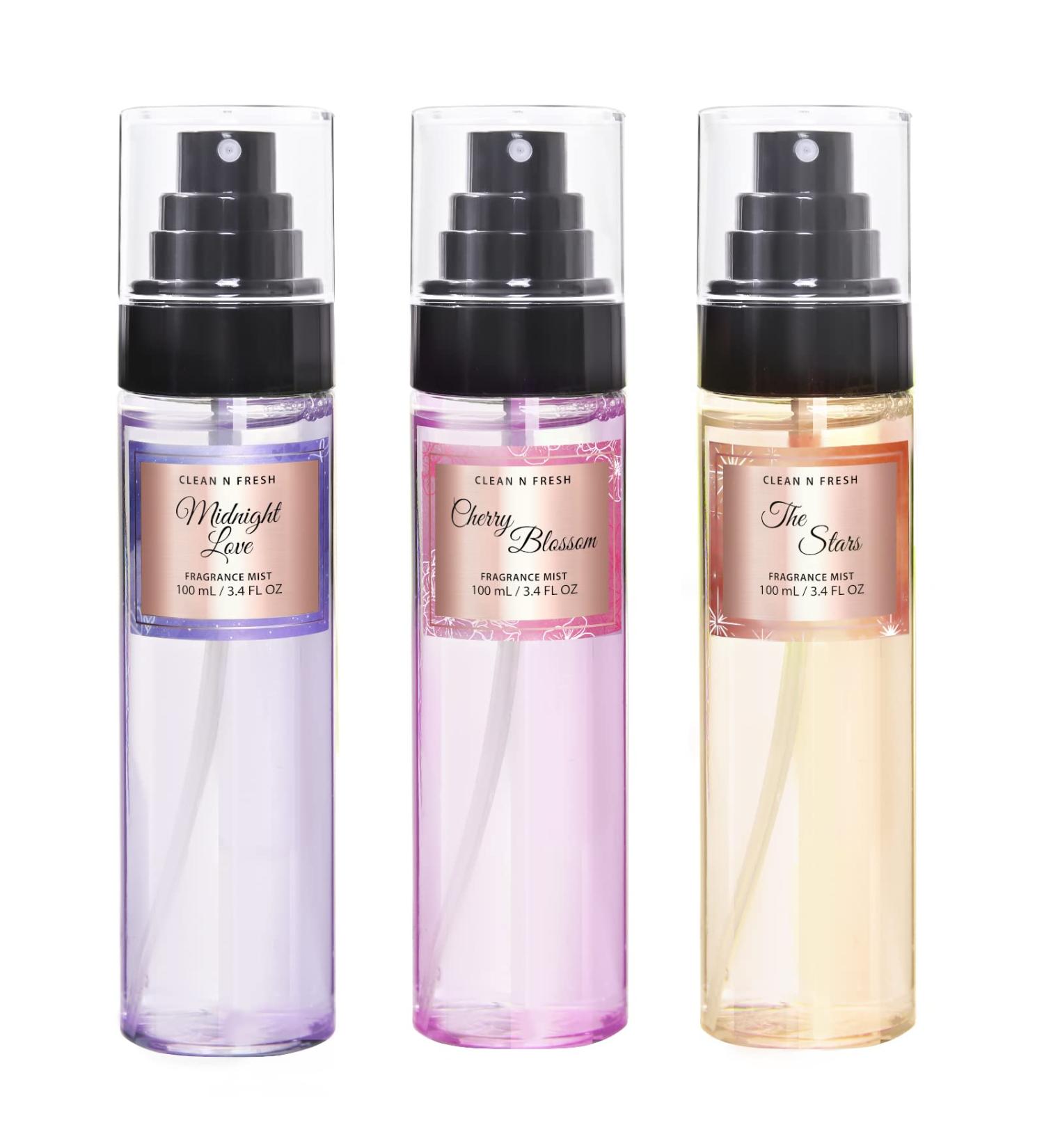 Clean-n-Fresh Body Spray for Women Body Mist Fragrance Mist Gift Sets Pack of 3 Each 3.4 Fl Oz Total 10.2 Fl Oz Cherry Blossom - Buy Online on SooperMarket.com