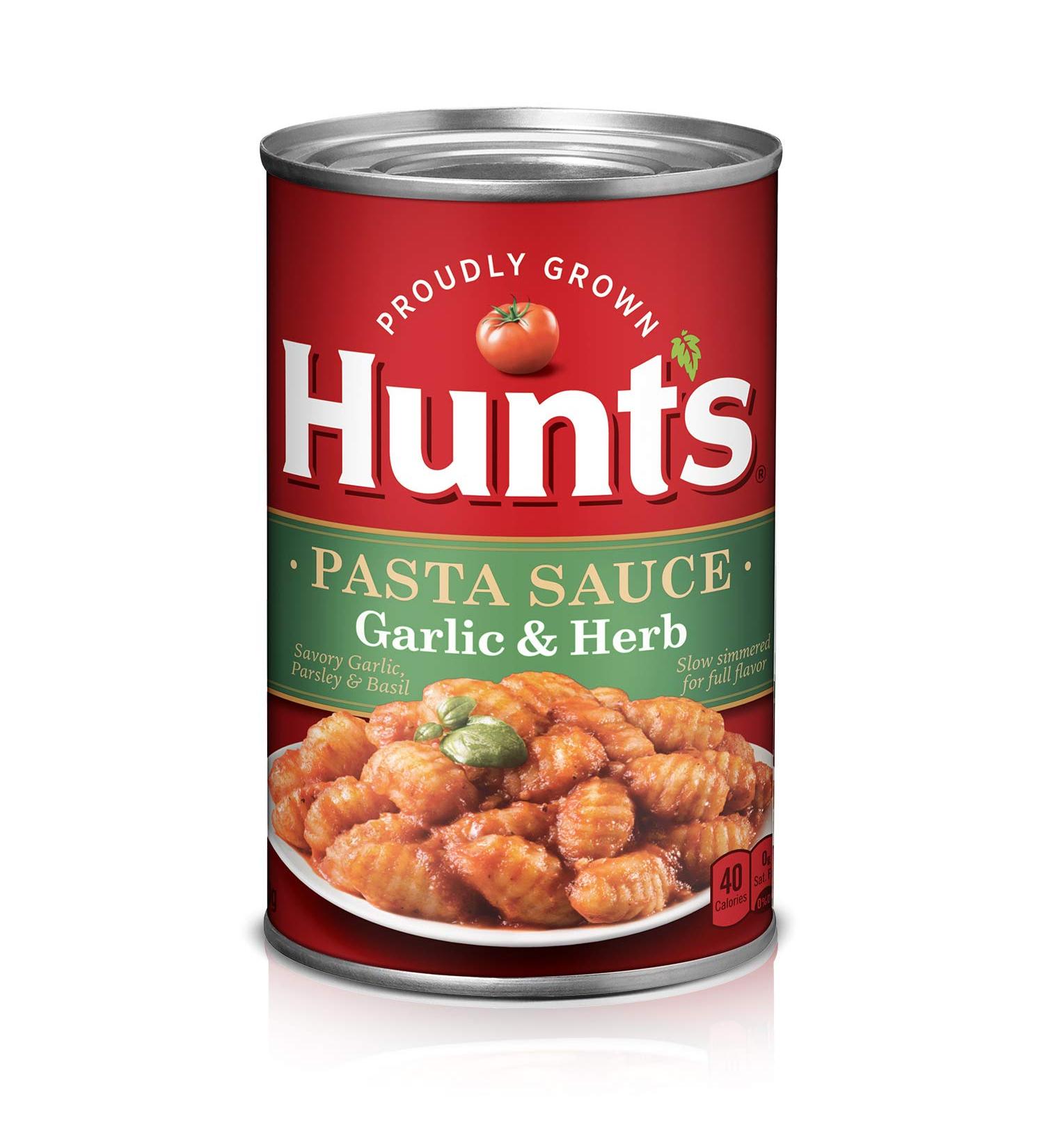 Hunt's Garlic & Herb Pasta Sauce 24 oz. - Delicious Italian Flavors for Your Favorite Pasta Dishes - Buy Online on SooperMarket.com