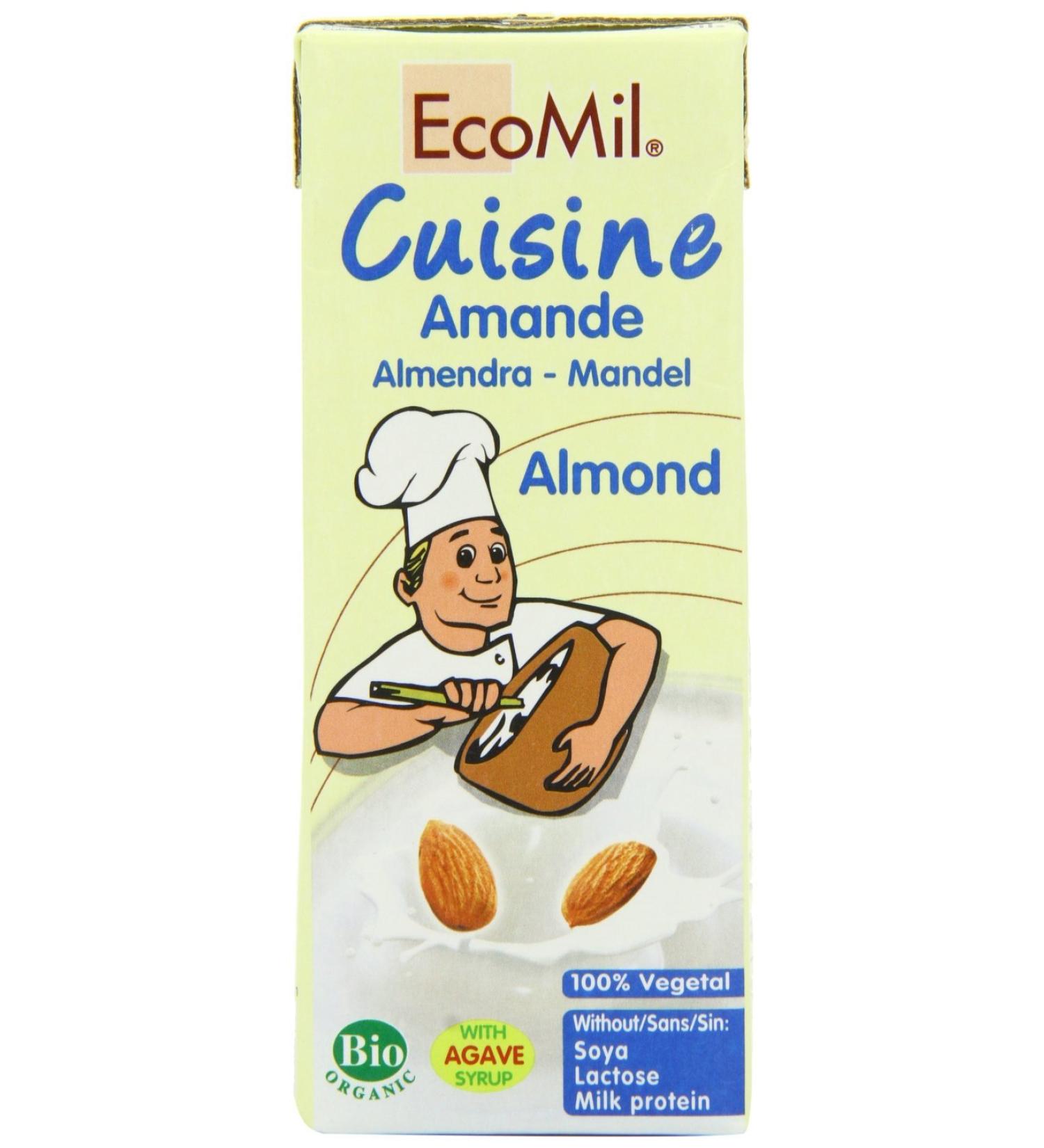 Ecomil | Cuisine - Almond Cream | 7 x 200ml - Buy Online on SooperMarket.com