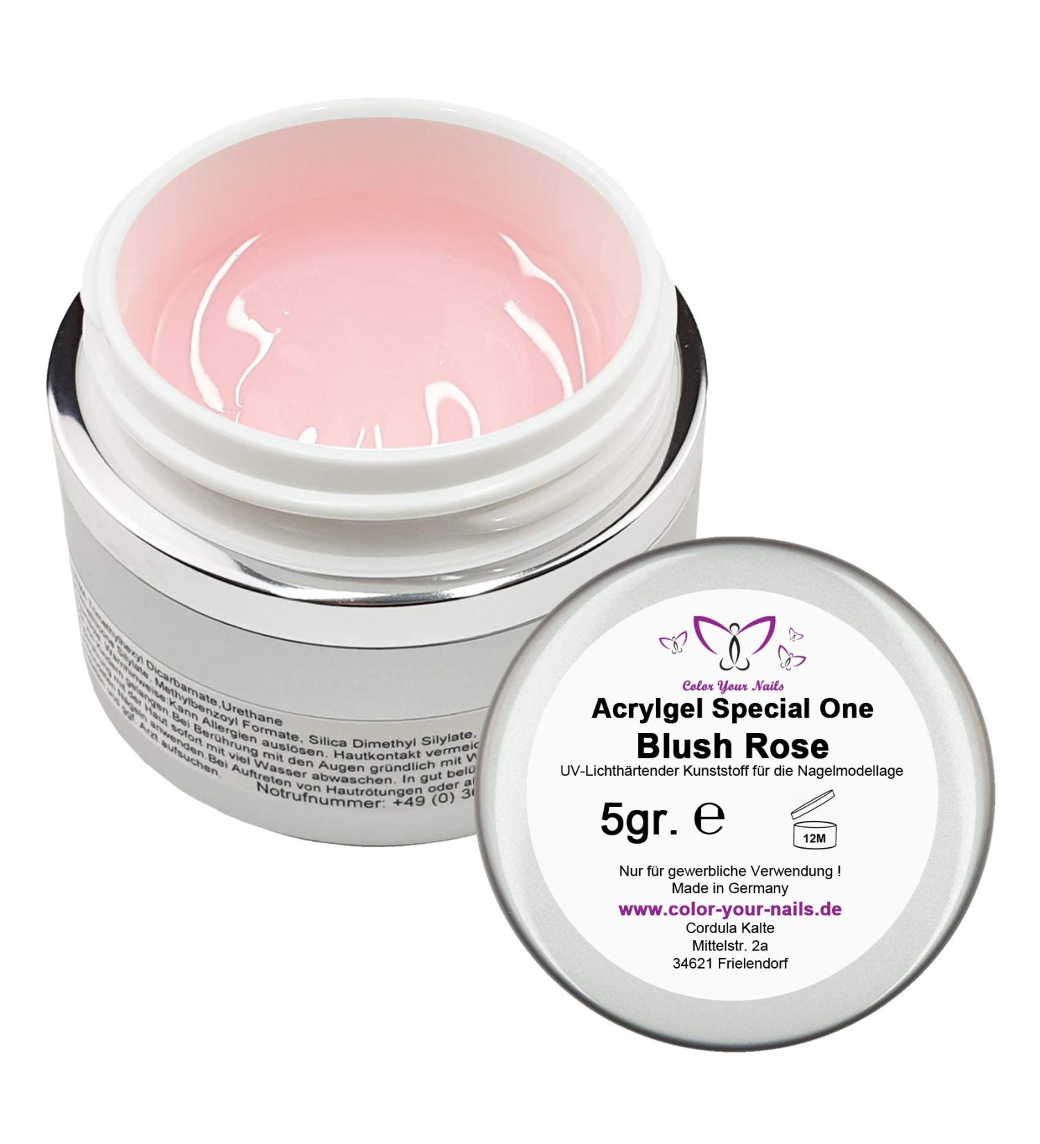 Special One Acrylic Gel Blush Pink to be applied without a spatula made in Germany Acrylic Gel (15g)