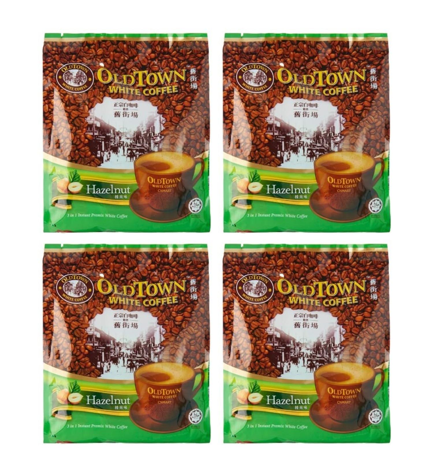 CNMART Malaysia Oldtown 3 in 1 White Coffee Hazelnut 15 sachets (Pack of 4) - Buy Online on SooperMarket.com
