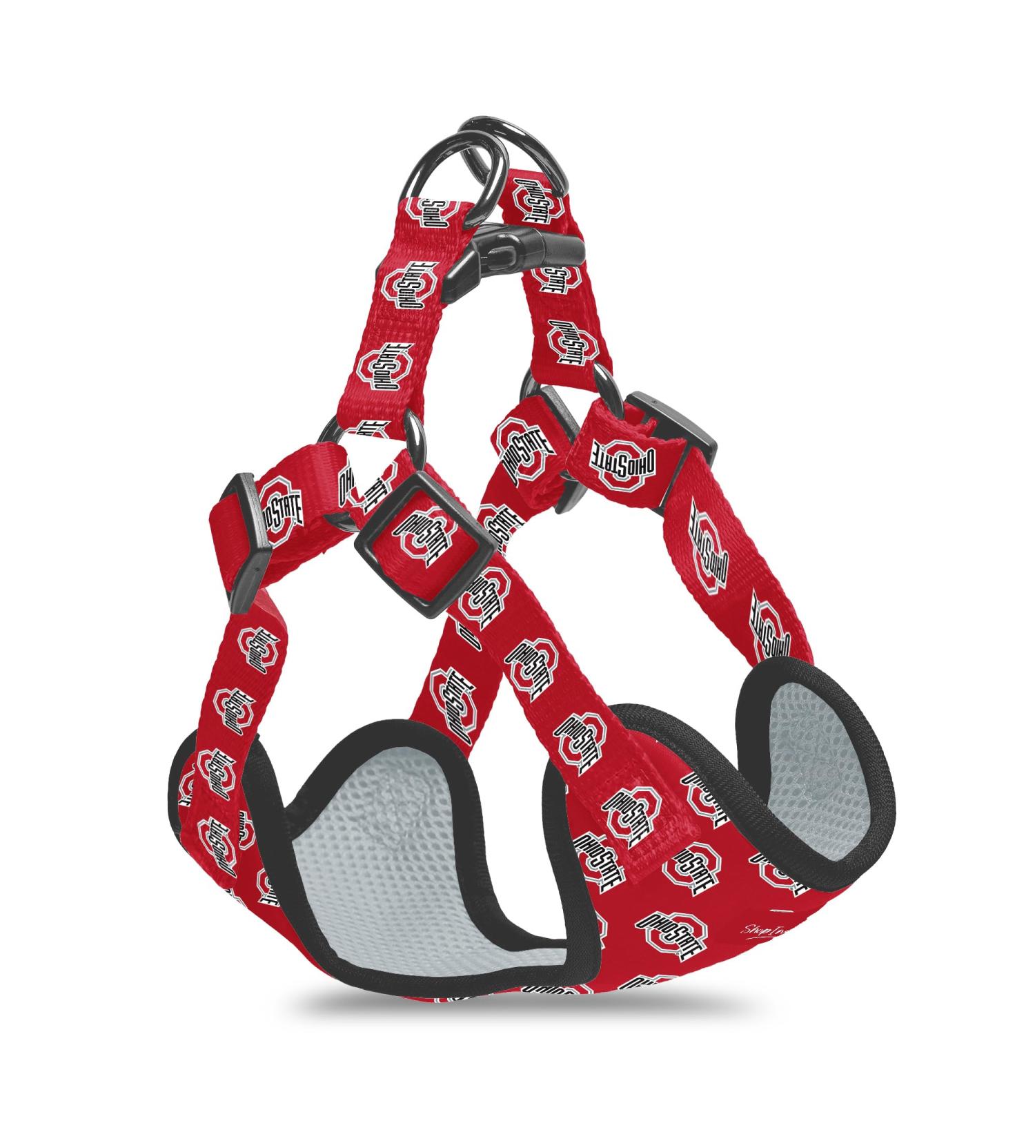 Ohio State Buckeyes Extra Small NCAA Dog Harness | Adjustable Comfortable & Durable | Official Licensed Product | Perfect Gift Idea - Buy Online on SooperMarket.com