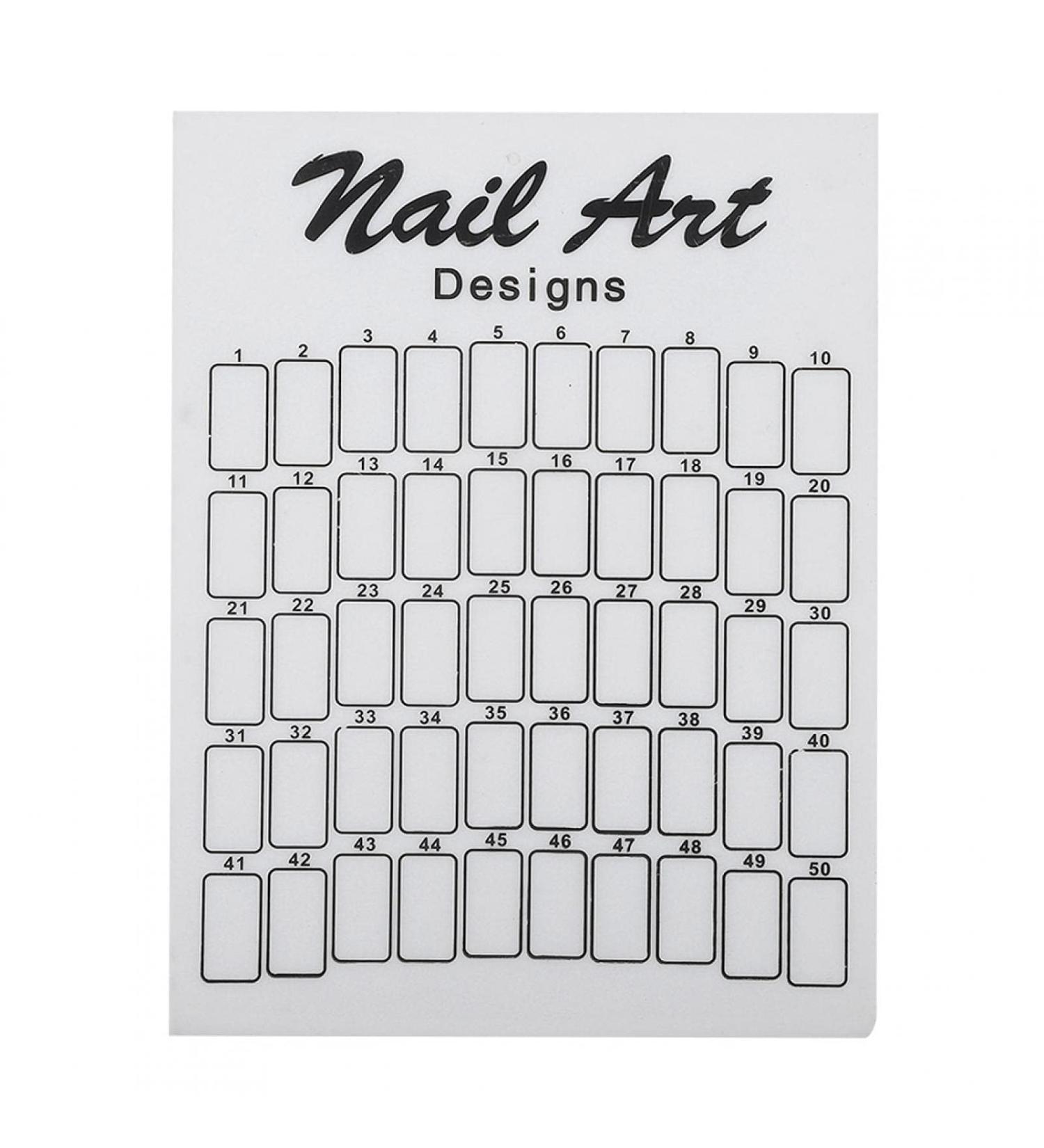 50pcs Nail Display Board Glass | Professional Nail Accessories for Manicure Stores | International Shipping Available - Buy Online on SooperMarket.com
